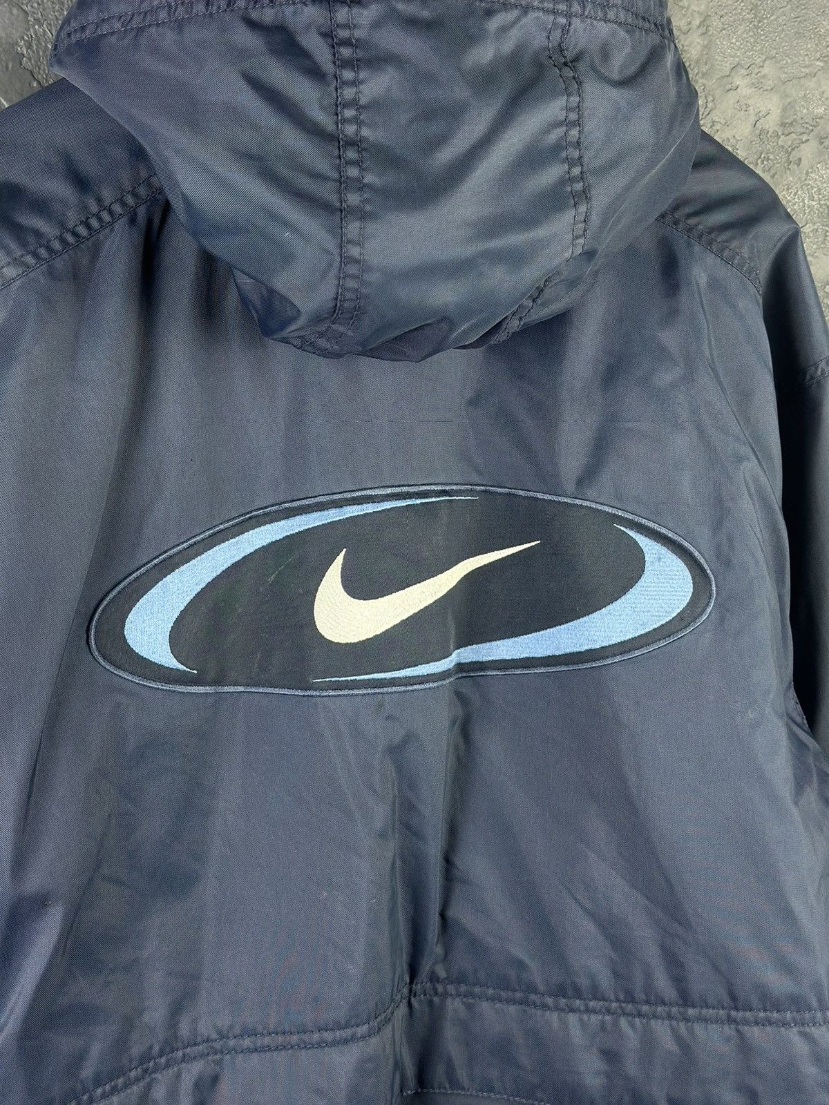 Nike × Vintage Nike Vintage Jacket Big Logo Blue Size Men's S Size US S / EU 44-46 / 1 - 3 Thumbnail