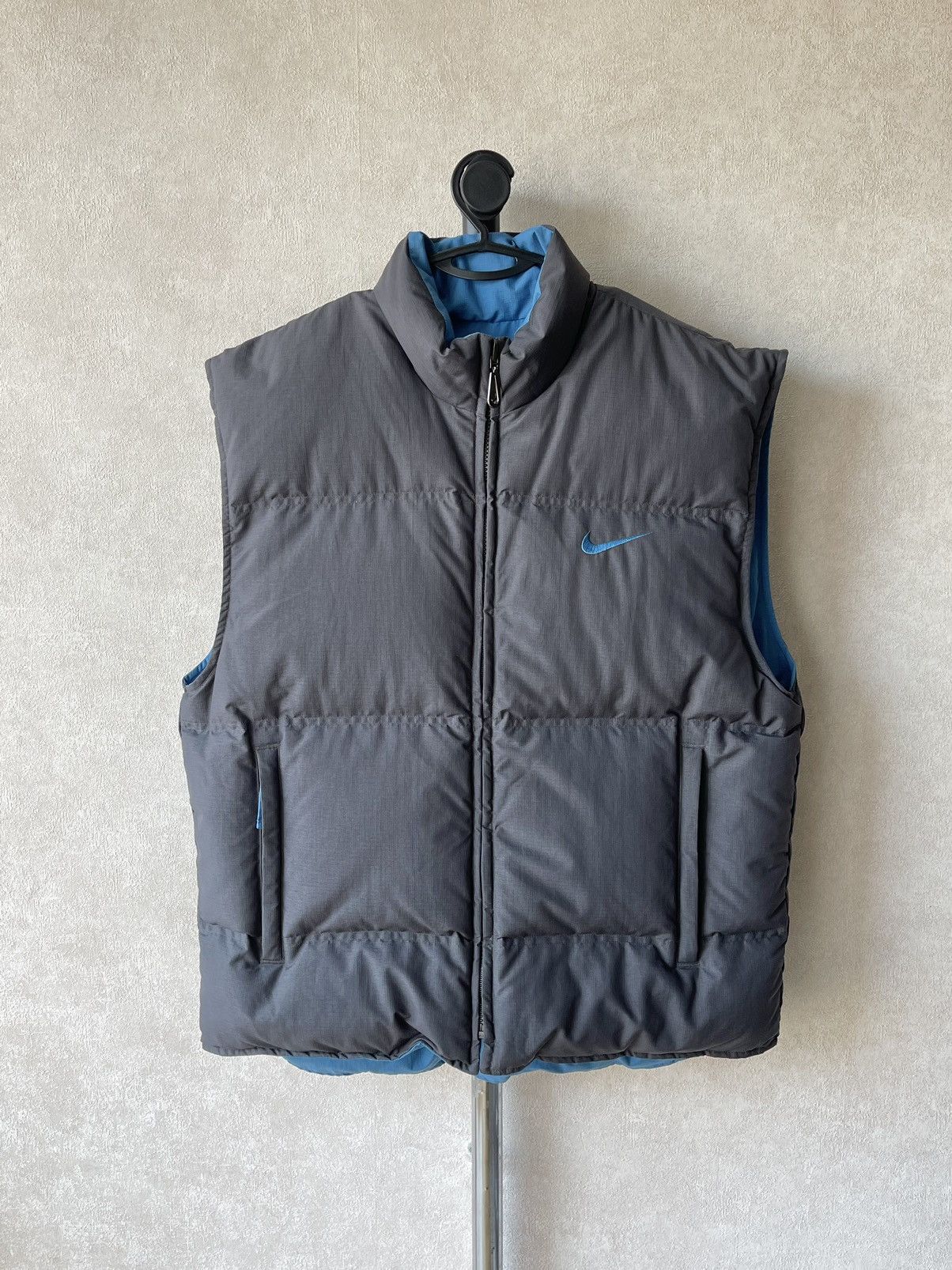Nike 90s VTG Nike Spellout Reversible Puffer Down Vest Ripstop Size US M / EU 48-50 / 2 - 4 Thumbnail