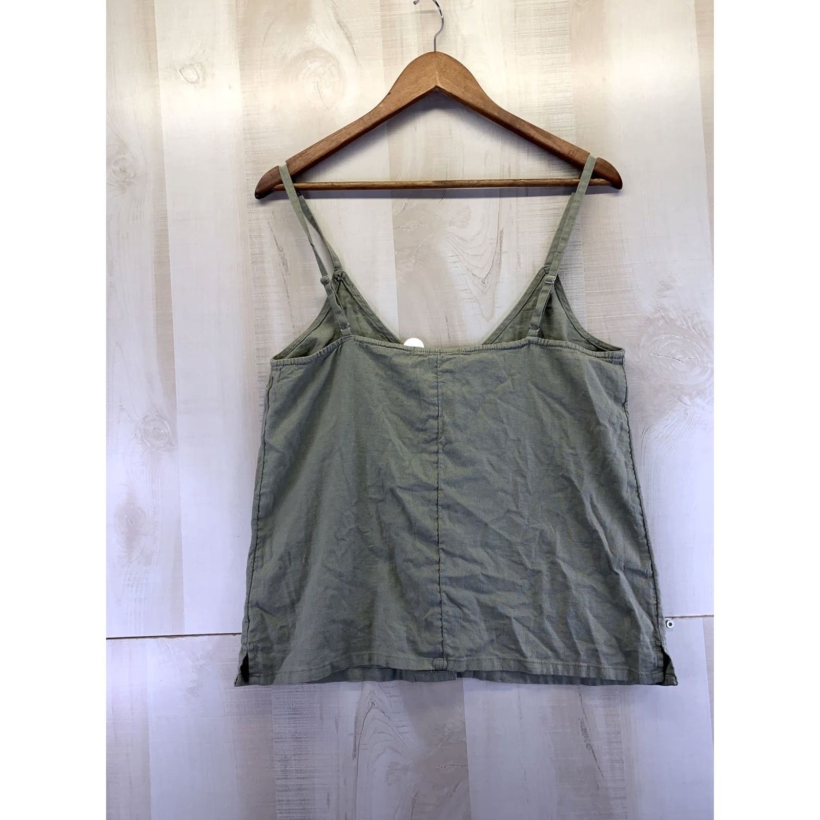Vintage SZ Revamped Linen Collection Earth Green Linen Blens Womens Tank Top L NWT-7617 Tank Womens L Green Linen Casual Summer Size L / US 10 / IT 46 - 6 Thumbnail