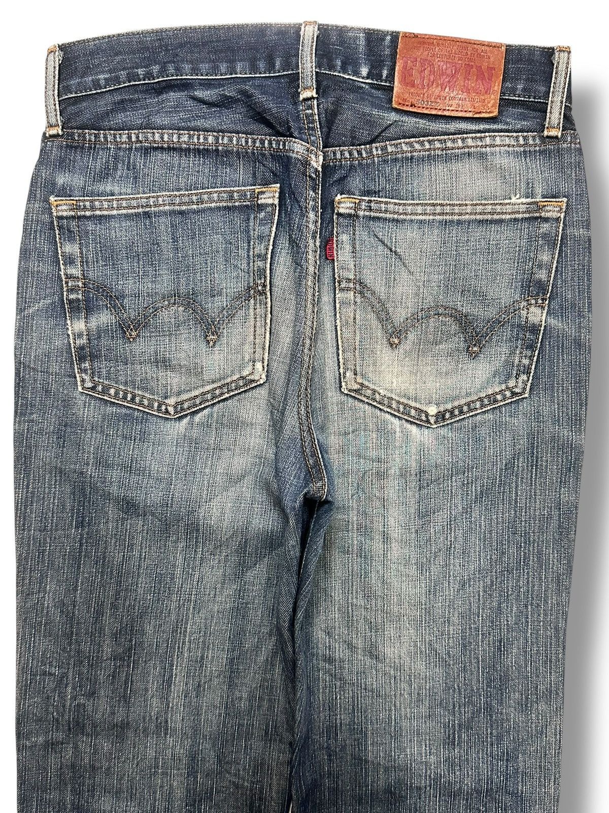 Edwin EDWIN 503 ZZ Vintage Distressed Japan Straight Jeans & Faded Size US 30 / EU 46 - 4 Thumbnail
