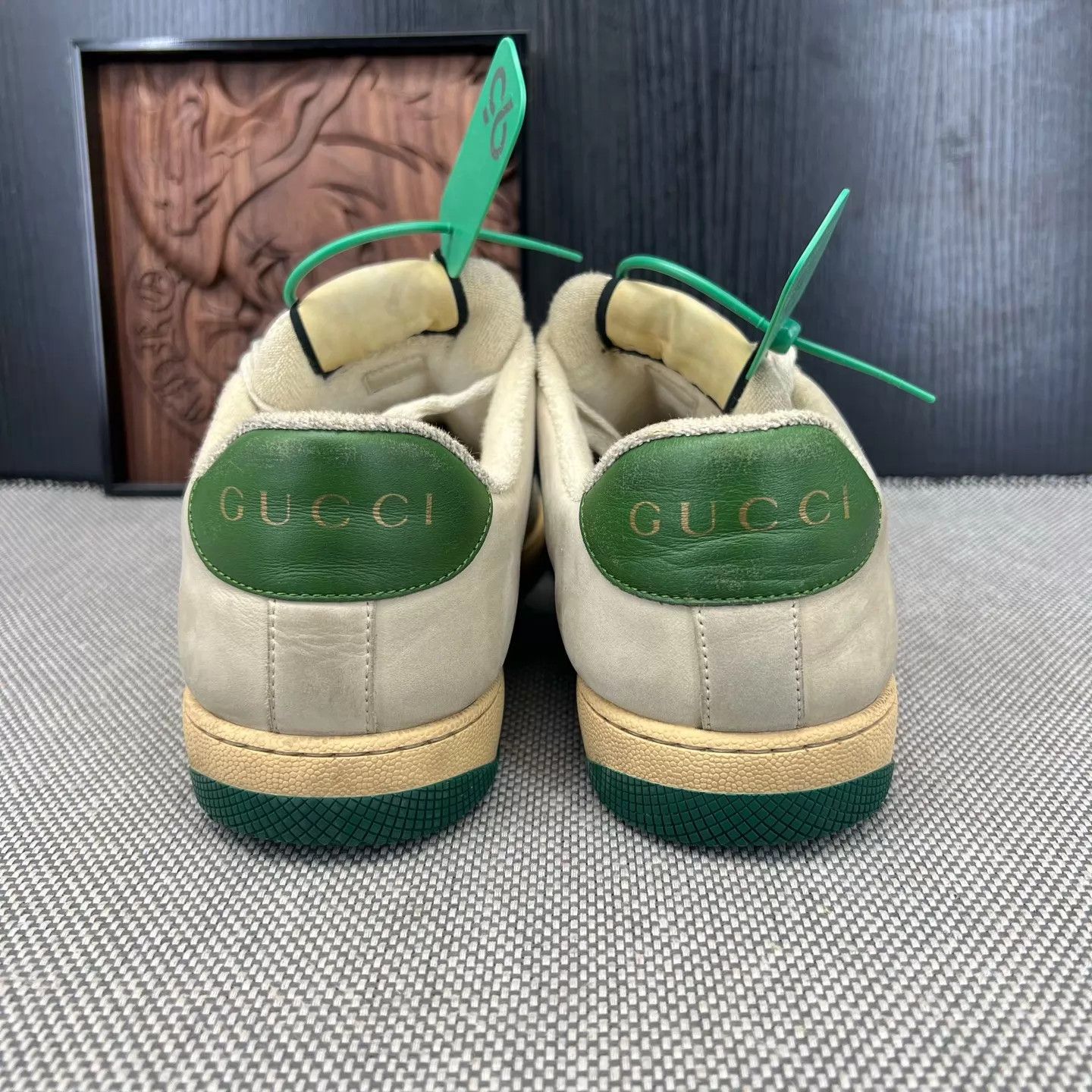 Gucci Gucci Distressed Sneakers gray-green US9 EU43 new box Size US 10 / EU 43 - 5 Thumbnail