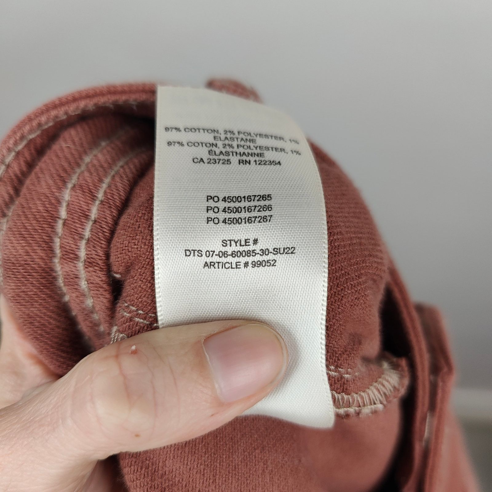 Aritzia Aritzia Wilfred Free Modern Utility Pant Womens 2 Soft Red Size 26" / US 2 / IT 38 - 9 Thumbnail