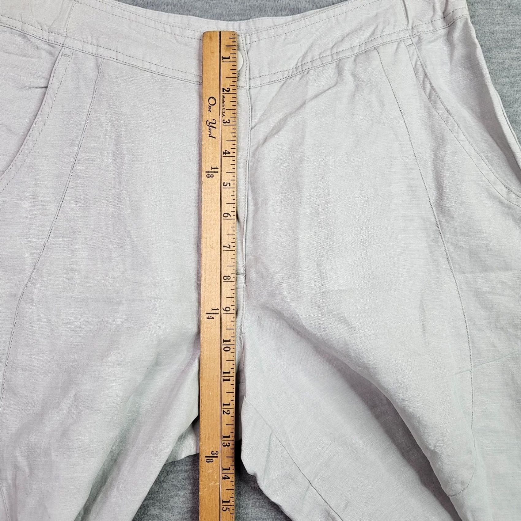 Vintage Stella Carakasi Womens Sz S Ivory White Casual Lightweight Tapered Pants NWT Size 28" / US 6 / IT 42 - 5 Thumbnail