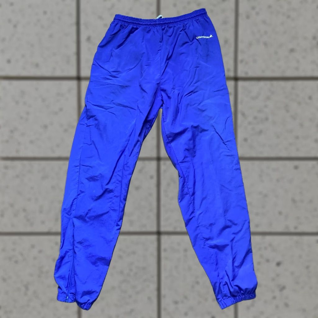 Converse VINTAGE Converse Sweatpants Gym Workout Jogger Pants USA Made Mens XL Blue Size US 36 / EU 52 - 1 Thumbnail