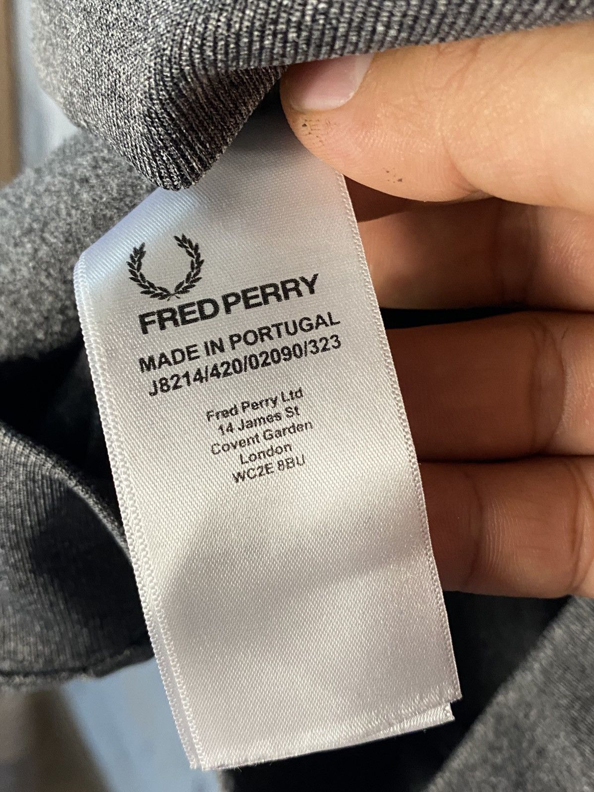 Fred Perry Fred Perry Zip Full Jacket Size L Gray Size US L / EU 52-54 / 3 - 6 Thumbnail
