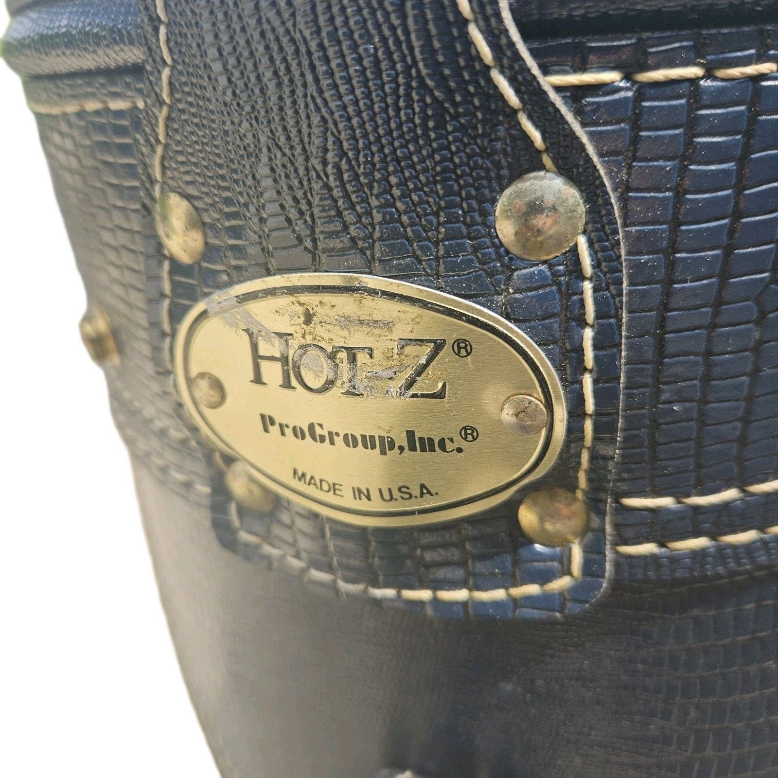 Hot Topic VTG Hot-Z Golf Bag 6 Way Leather & Canvas Rain Cover USA Size ONE SIZE - 8 Thumbnail