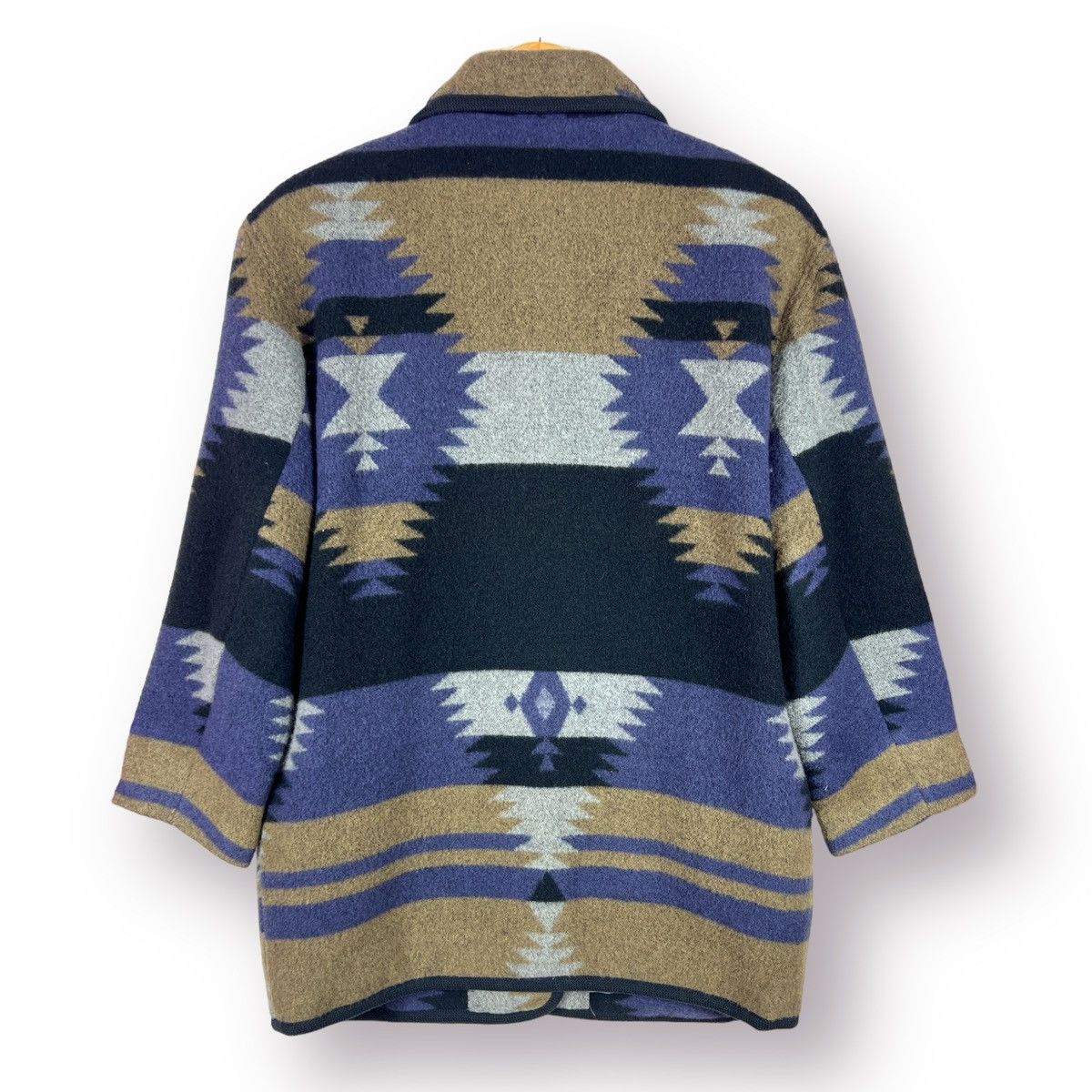 Japanese Brand 🔥 CLEAN HEART COAT NAVAJO / CHIMAYO DESIGN Size L / US 10 / IT 46 - 10 Thumbnail