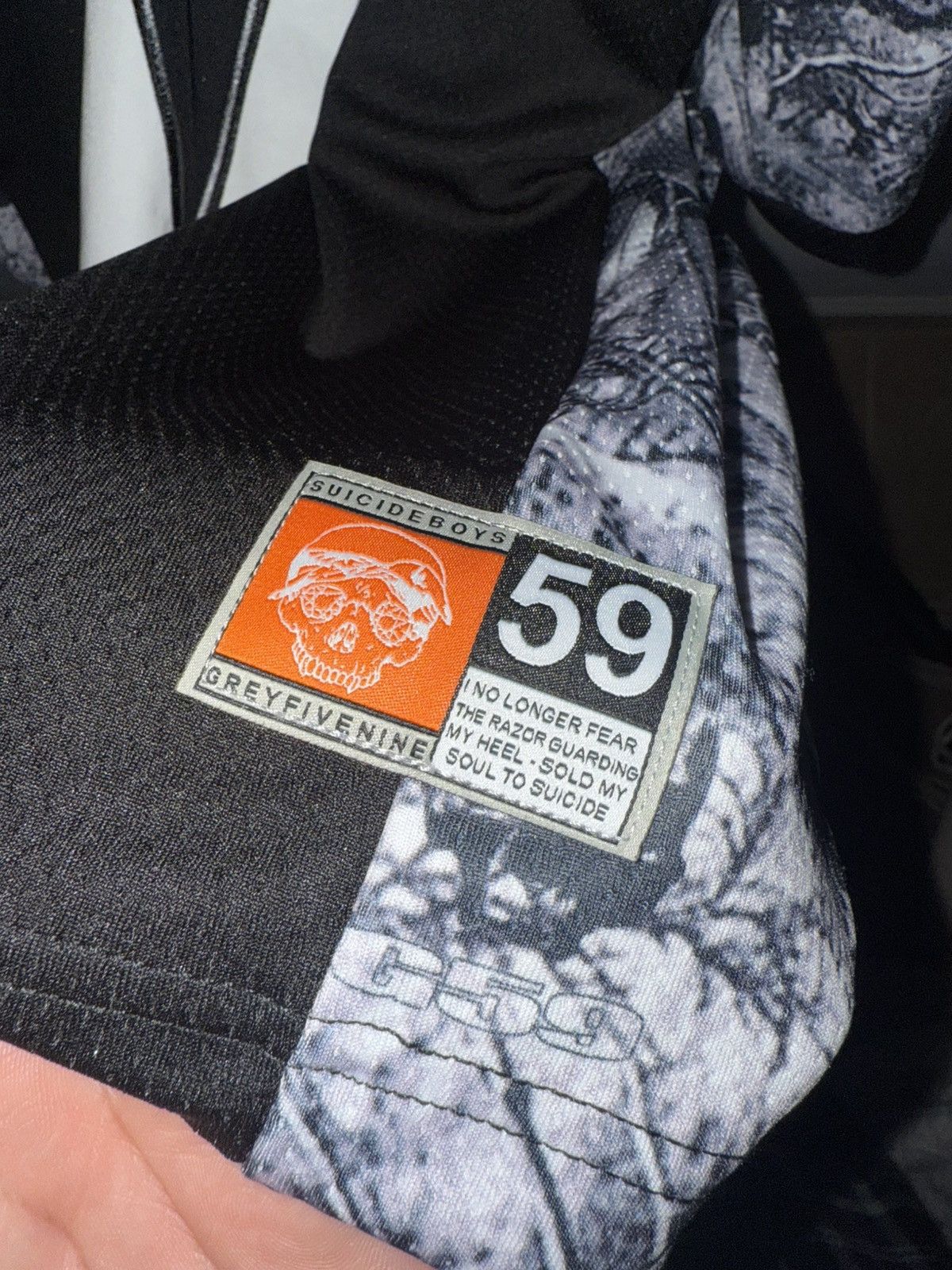 Fuck The Population × G59 Records G59 "5" FOOTBALL JERSEY (BLACK) Size US XL / EU 56 / 4 - 10 Thumbnail
