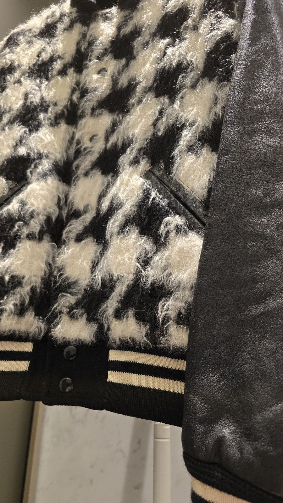 Saint Laurent Paris Saint Laurent 14 FW Houndstooth Teddy Jacket Size US M / EU 48-50 / 2 - 3 Thumbnail