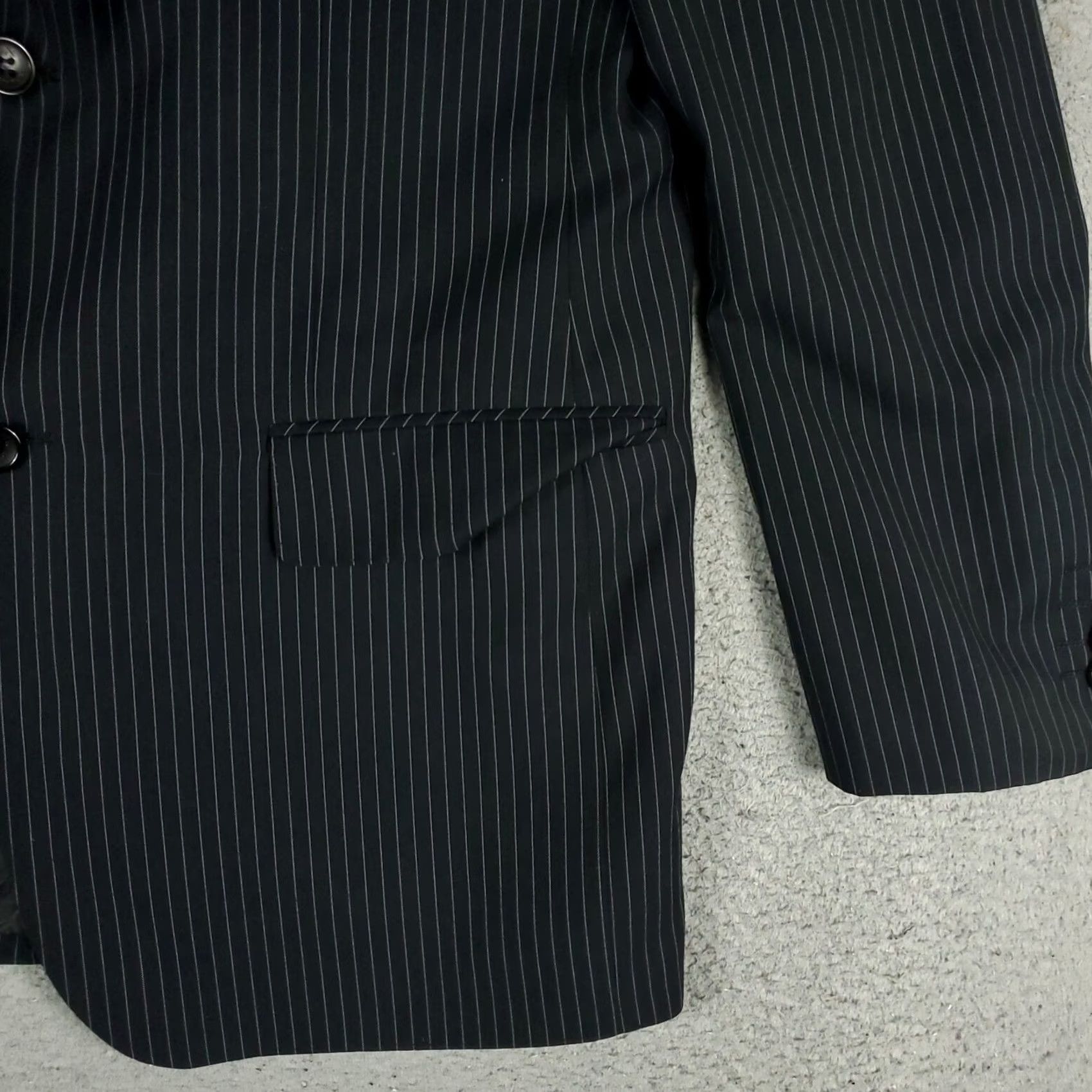 Giorgio Armani Giorgio Armani Jacket Blazer Mens Size 52 Black Fitted Super 180s Wool Italy Size 52R - 4 Thumbnail