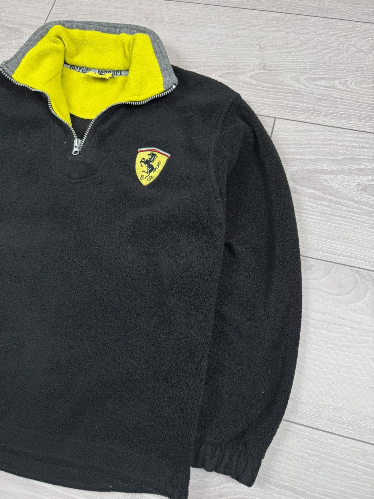 Ferrari Vintage 1990s Ferrari Fleece Pullover Jacket S sz Size US S / EU 44-46 / 1 - 6 Thumbnail
