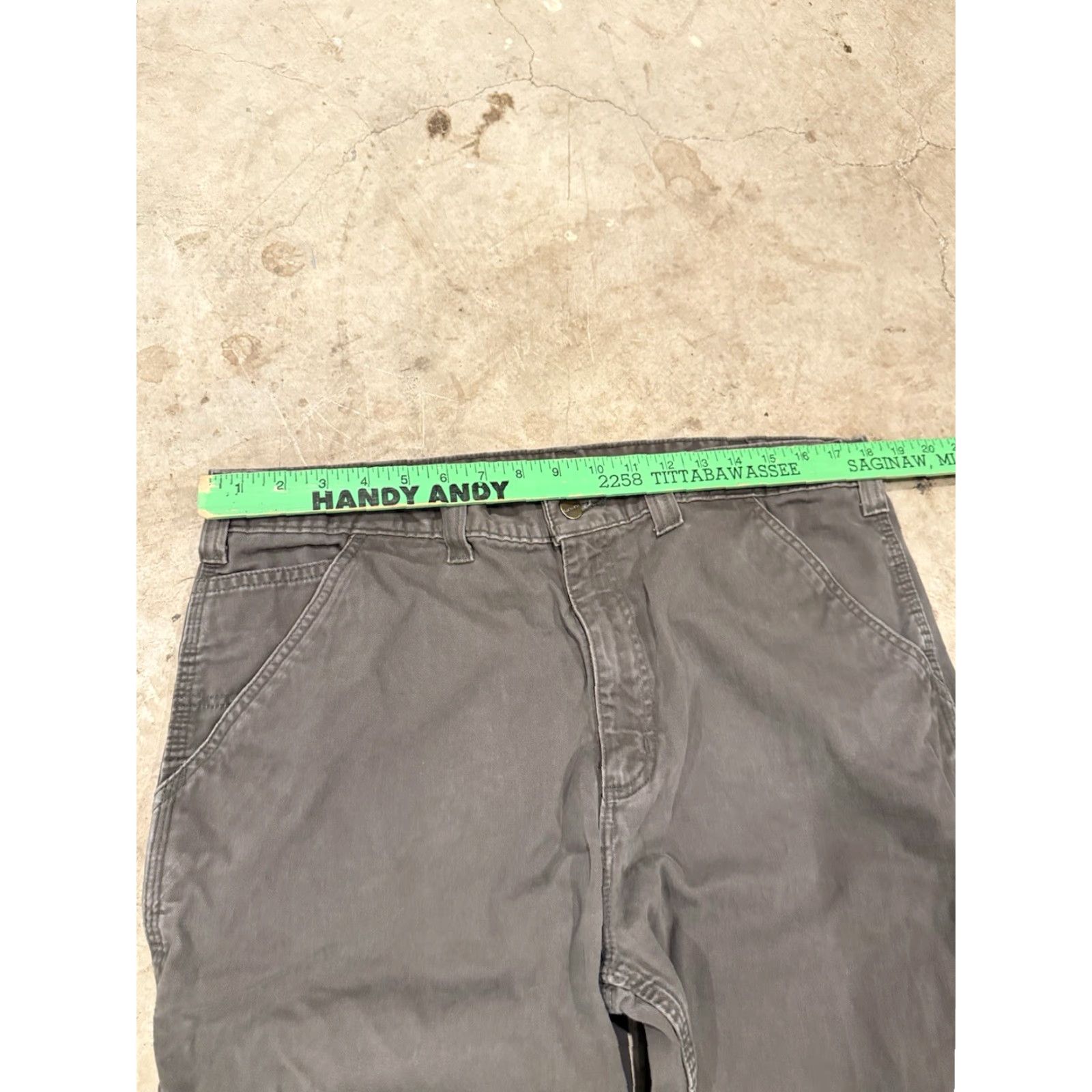 Carhartt Carhartt Mens Pants B324 DFE 38x34 (36x32) brown Work Grunge utility Distressed casual Size US 36 / EU 52 - 6 Thumbnail