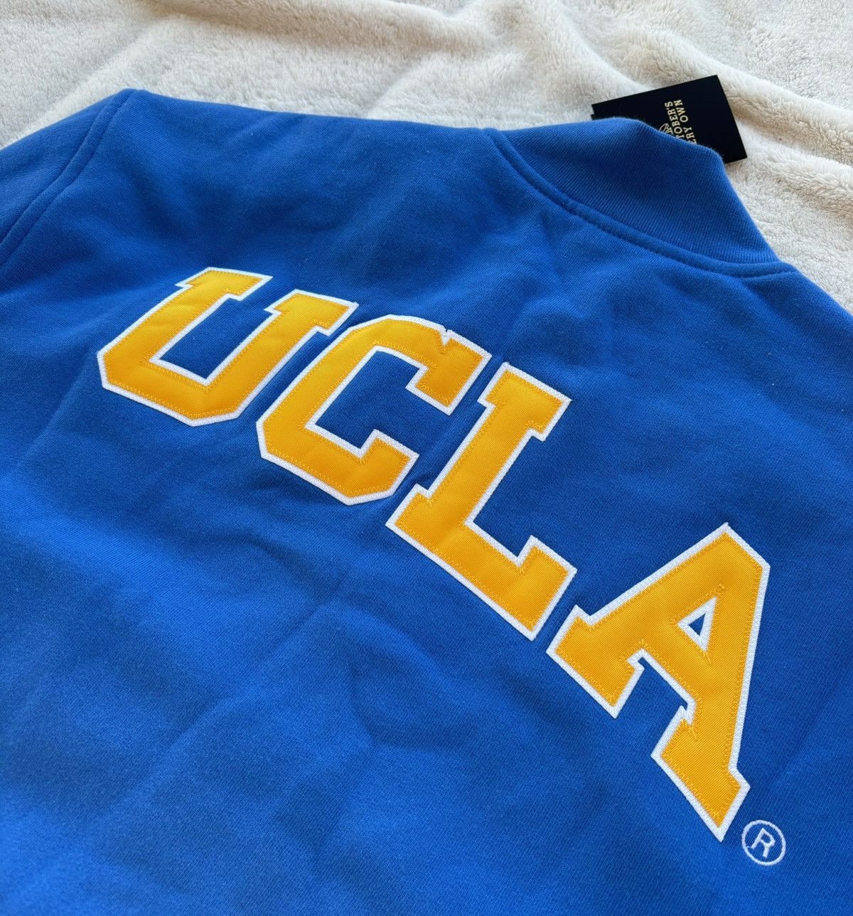 October's Very Own OVO x Bruins Blue Fleece Varsity Jacket Size US L / EU 52-54 / 3 - 5 Thumbnail