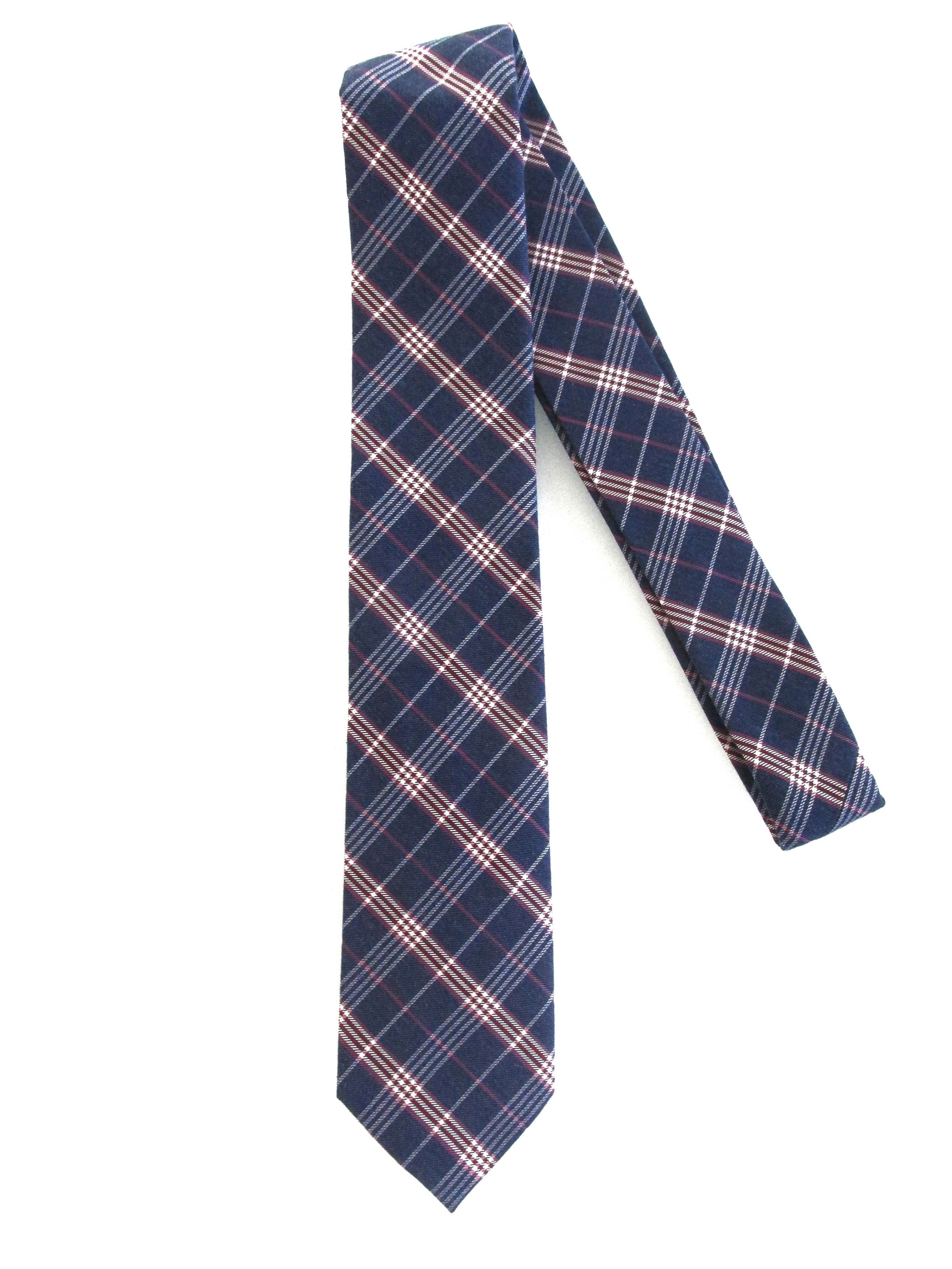 Stafford Stafford Men's Cotton Plaid Tie Size ONE SIZE - 1 Thumbnail