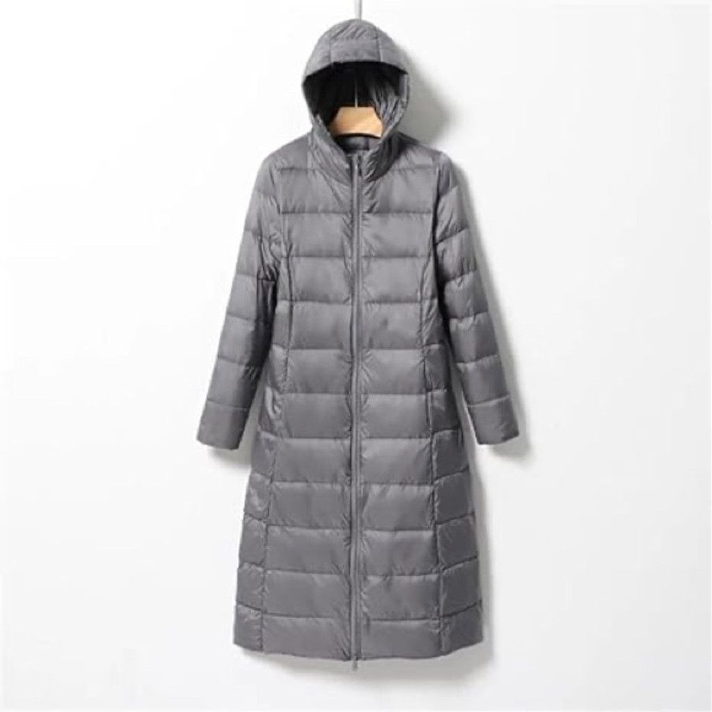 Uniqlo Uniqlo Ultra Light Down Long Jacket in Dark Grey Size L Size M / US 6-8 / IT 42-44 - 1 Thumbnail