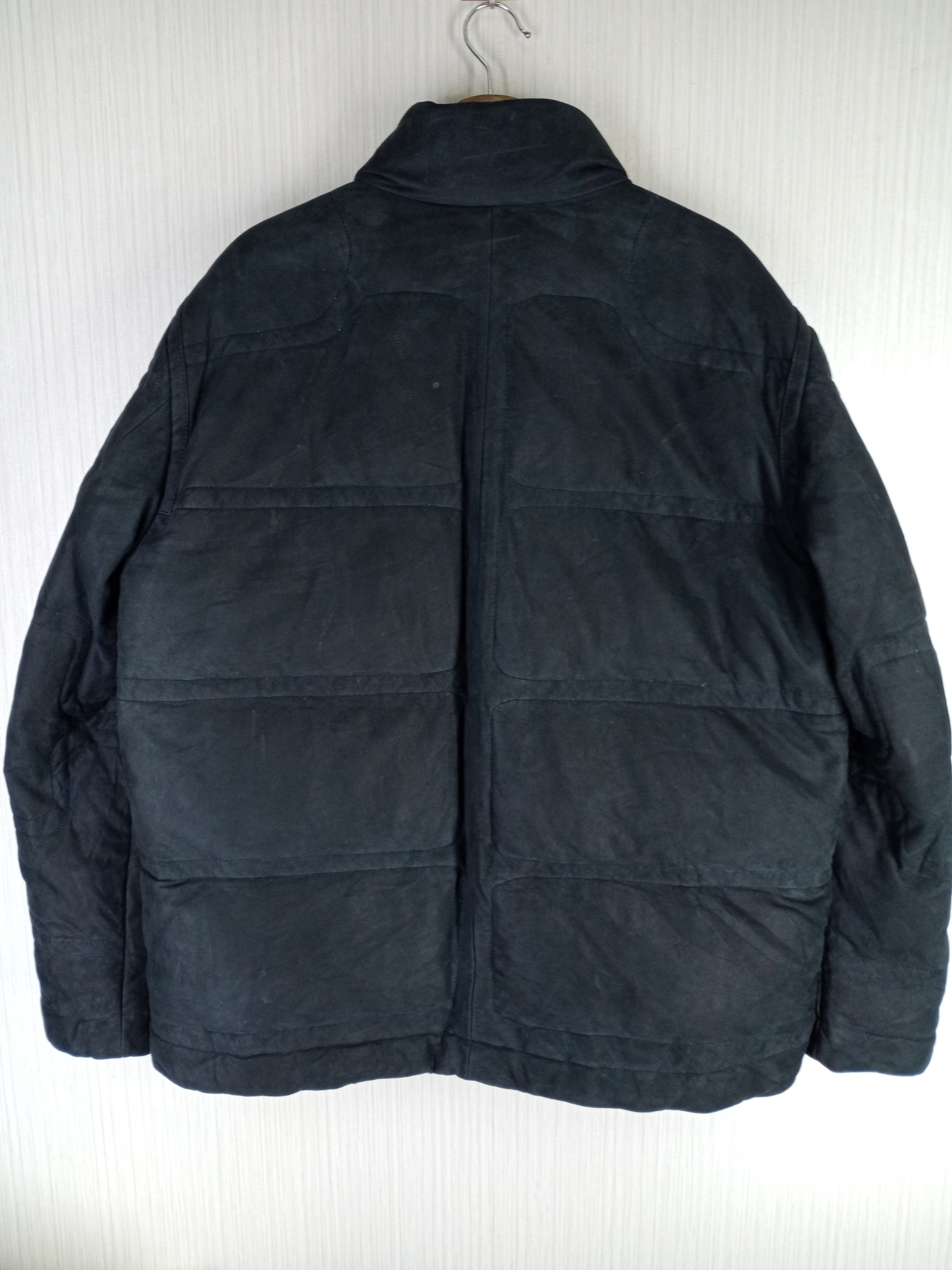 Hugo Boss Rare Hugo Boss Puffer Leather Calfskin Bomber Jacket Size US L / EU 52-54 / 3 - 5 Thumbnail