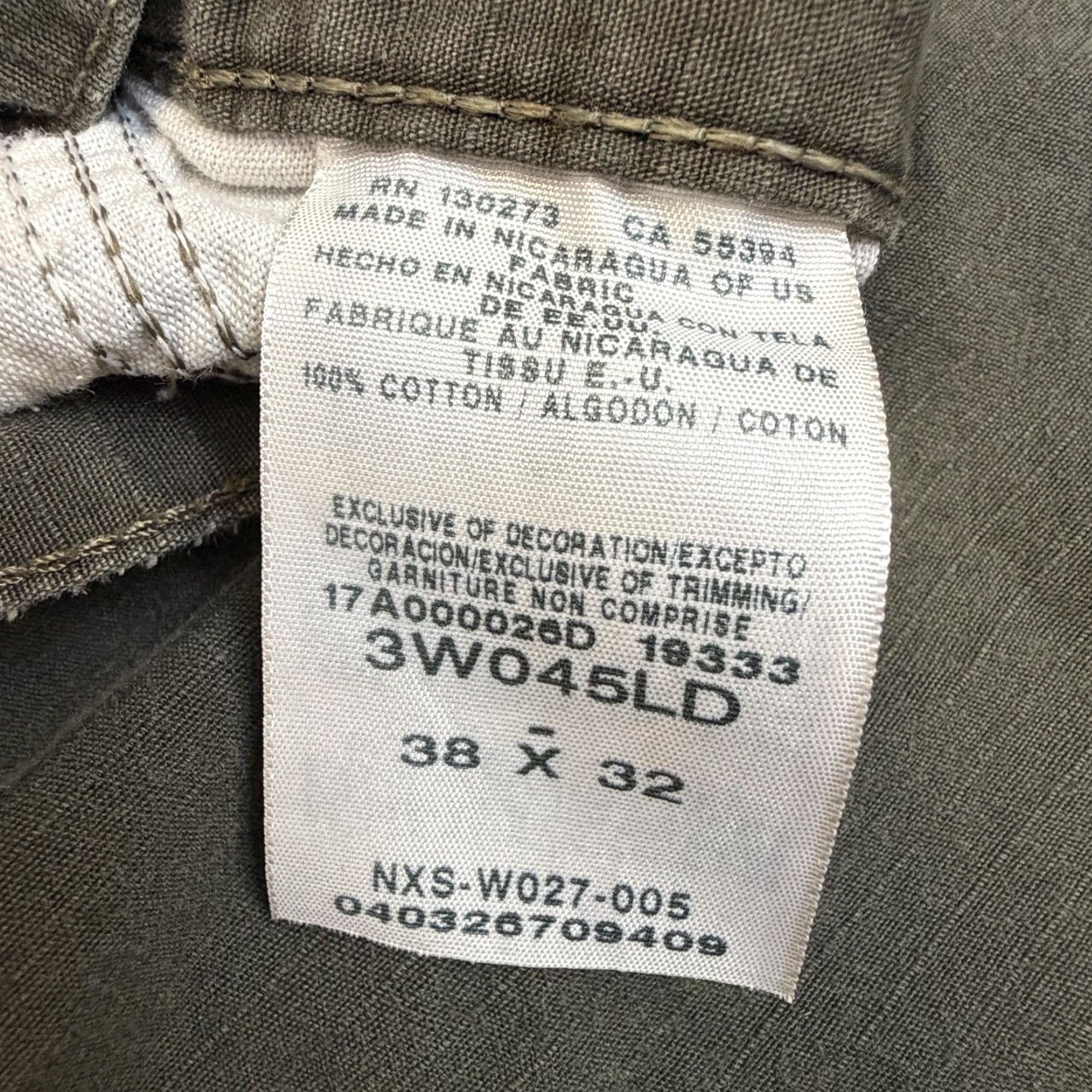 Wrangler Wrangler RIGGS Workwear Pants Mens 38x32 Green Carpenter Utility Ripstop Cotton Size US 38 / EU 54 - 4 Thumbnail