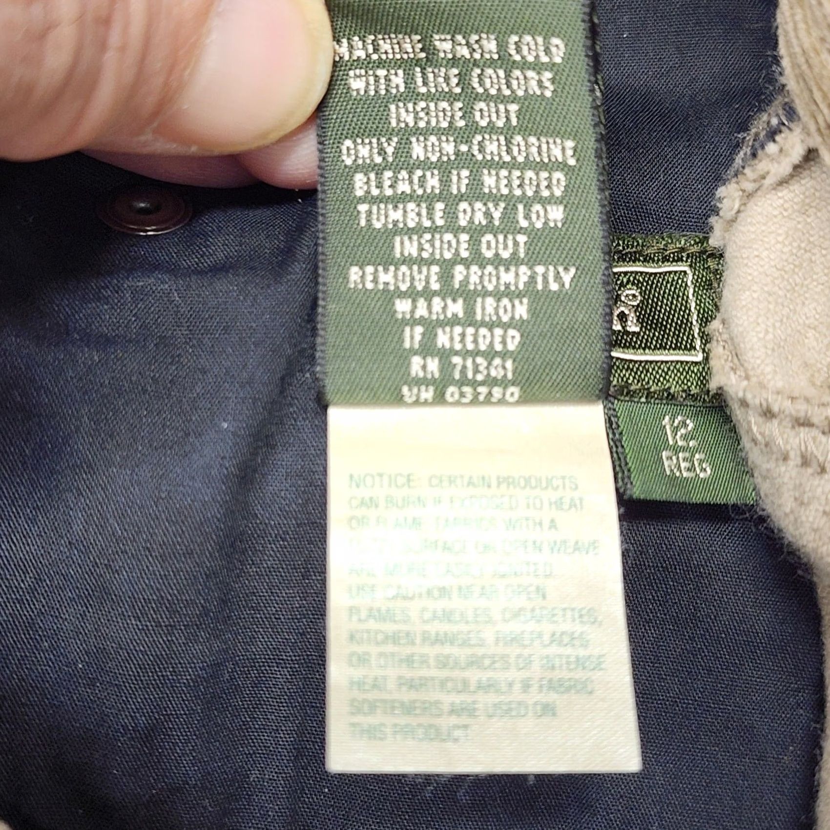Vintage VINTAGE LL Bean Corduroy Pants Womens 12 Regular Brown Taper High Rise Stretch Size 34" / US 12 / IT 48 - 4 Thumbnail