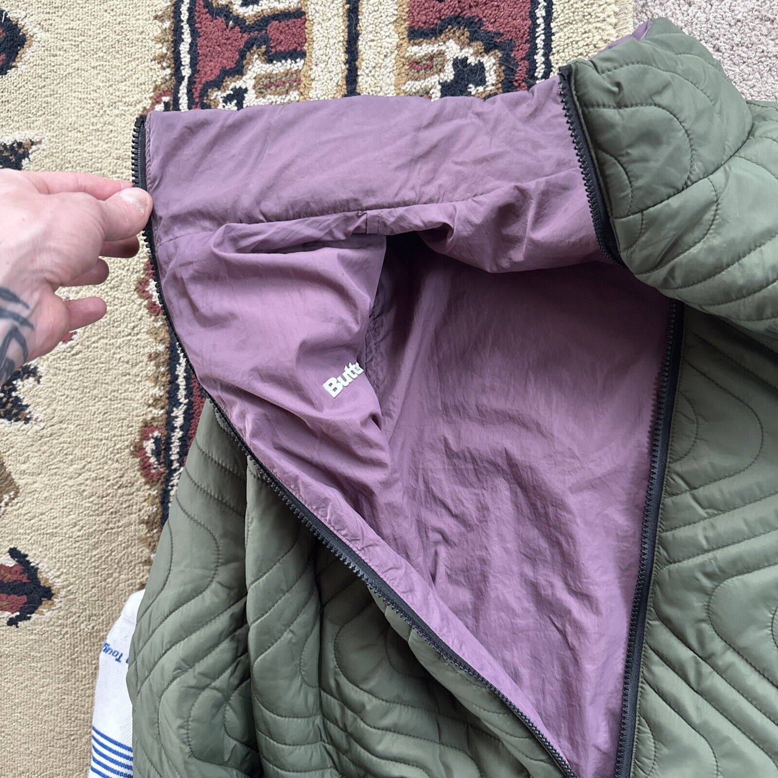 Butter Goods Butter Goods Puffy Reversible Jacket Mens Size XL Green Size US XL / EU 56 / 4 - 4 Thumbnail
