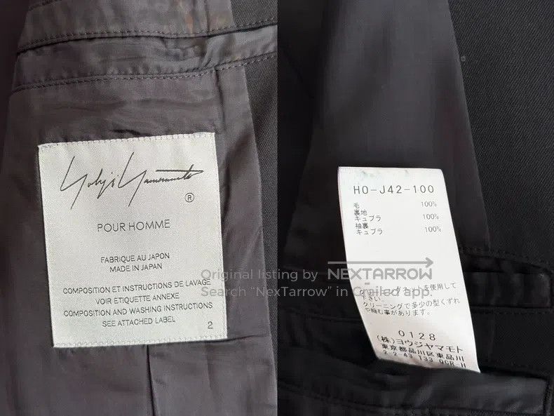 Yohji Yamamoto Yohji Yamamoto Shoulder Badge Tuxedo Coat Size US M / EU 48-50 / 2 - 8 Thumbnail