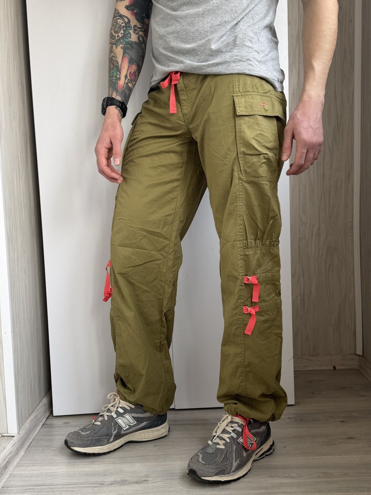 Nike × Vintage Nike Military Cargos Pants trousers women Size L Size 34" / US 12 / IT 48 - 1 Thumbnail