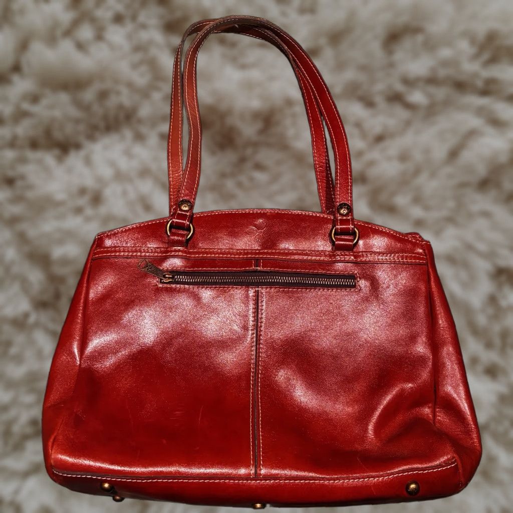 Patricia Nash Heritage Collection Tan Leather Poppy Tote Bag Shoulder Handbag Womens Large Leather