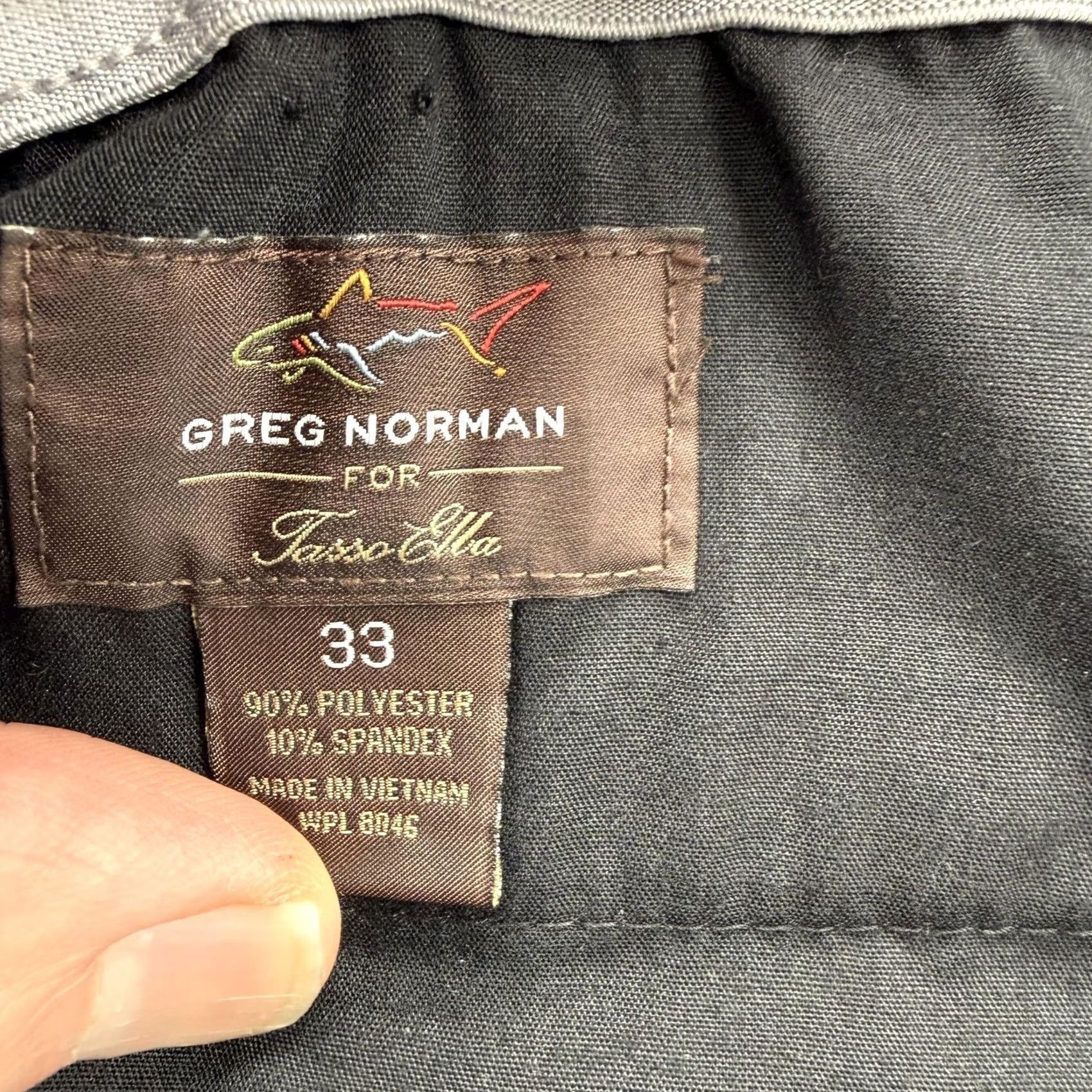 Tasso Elba Greg Norman Tasso Elba Shorts Mens 33 Gray Chino Stretch 10 Inseam Golf Casual Size US 33 - 3 Thumbnail