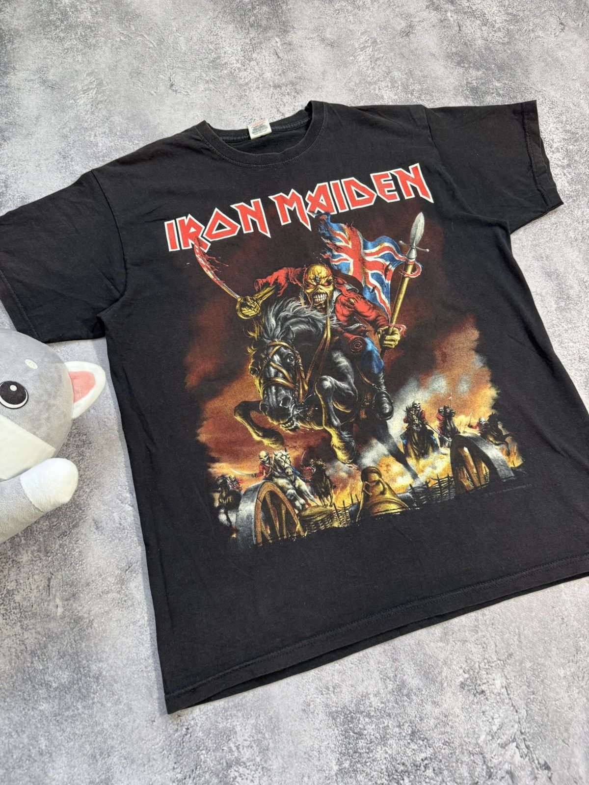 Band Tees × Iron Maiden Rare Vintage Iron Maiden Maiden England 2012 Tour T-Shirt Size US L / EU 52-54 / 3 - 2 Thumbnail