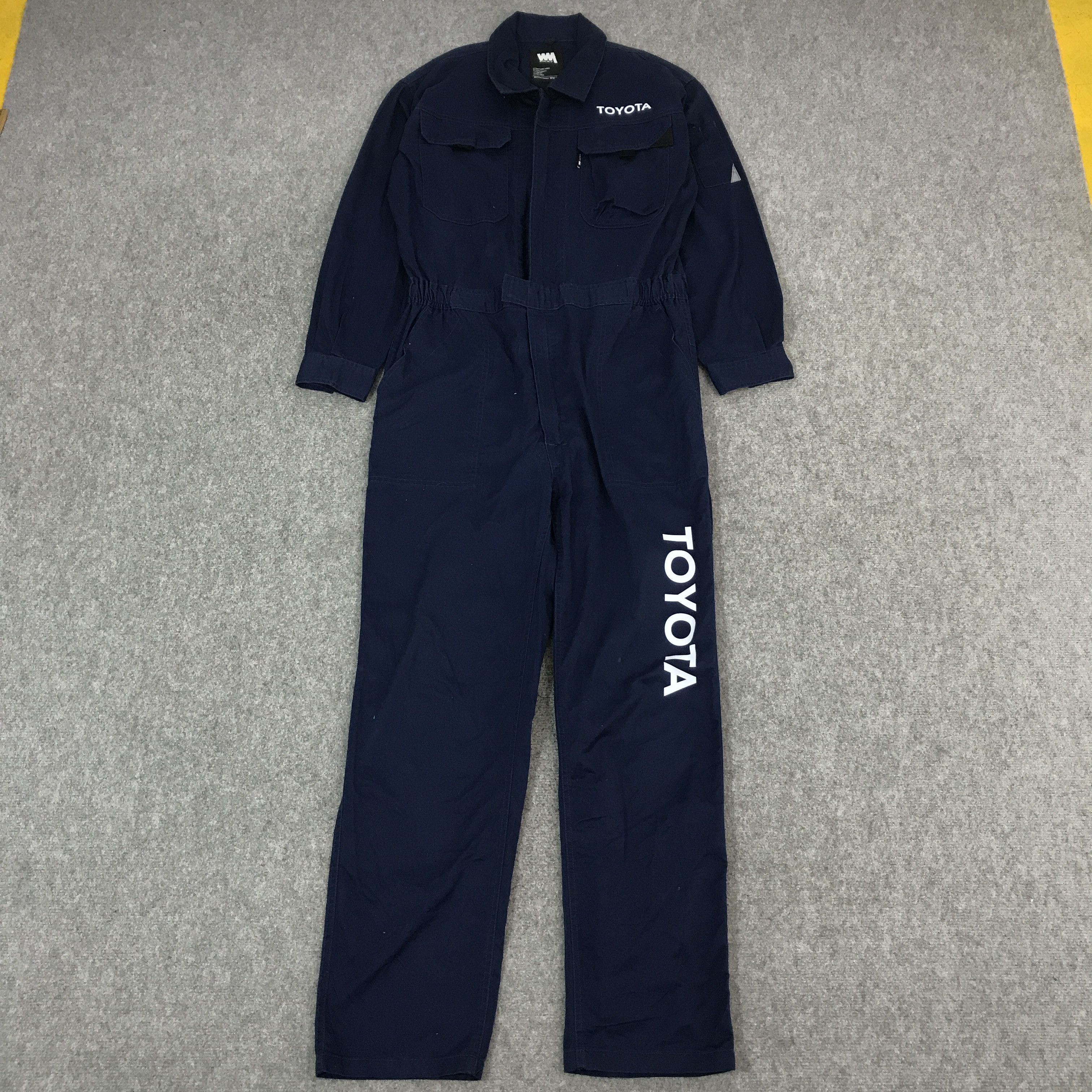 Japanese Brand VTG TOYOTA RACING BLUE CUSTOM COVERALL Size US L / EU 52-54 / 3 - 2 Thumbnail