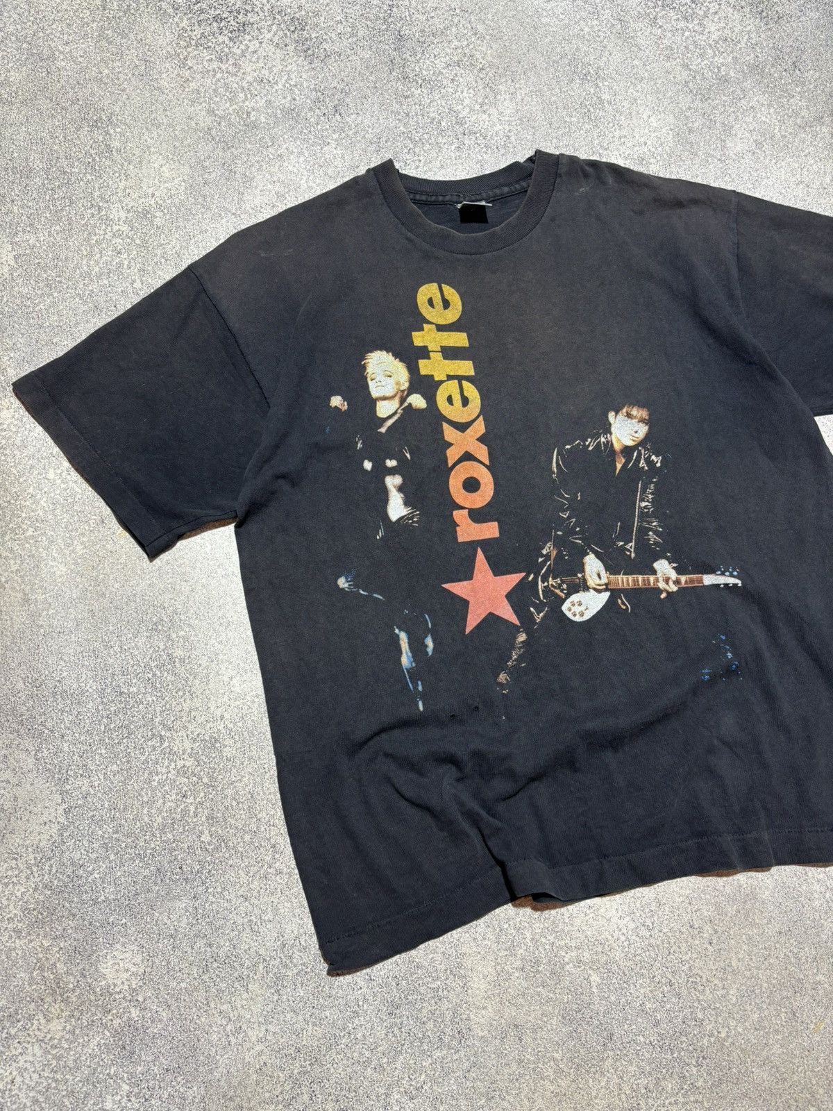 Band Tees Vintage 1991 ROXETTE Tshirt XL 90s Swedish pop rock duo Size US XL / EU 56 / 4 - 3 Thumbnail