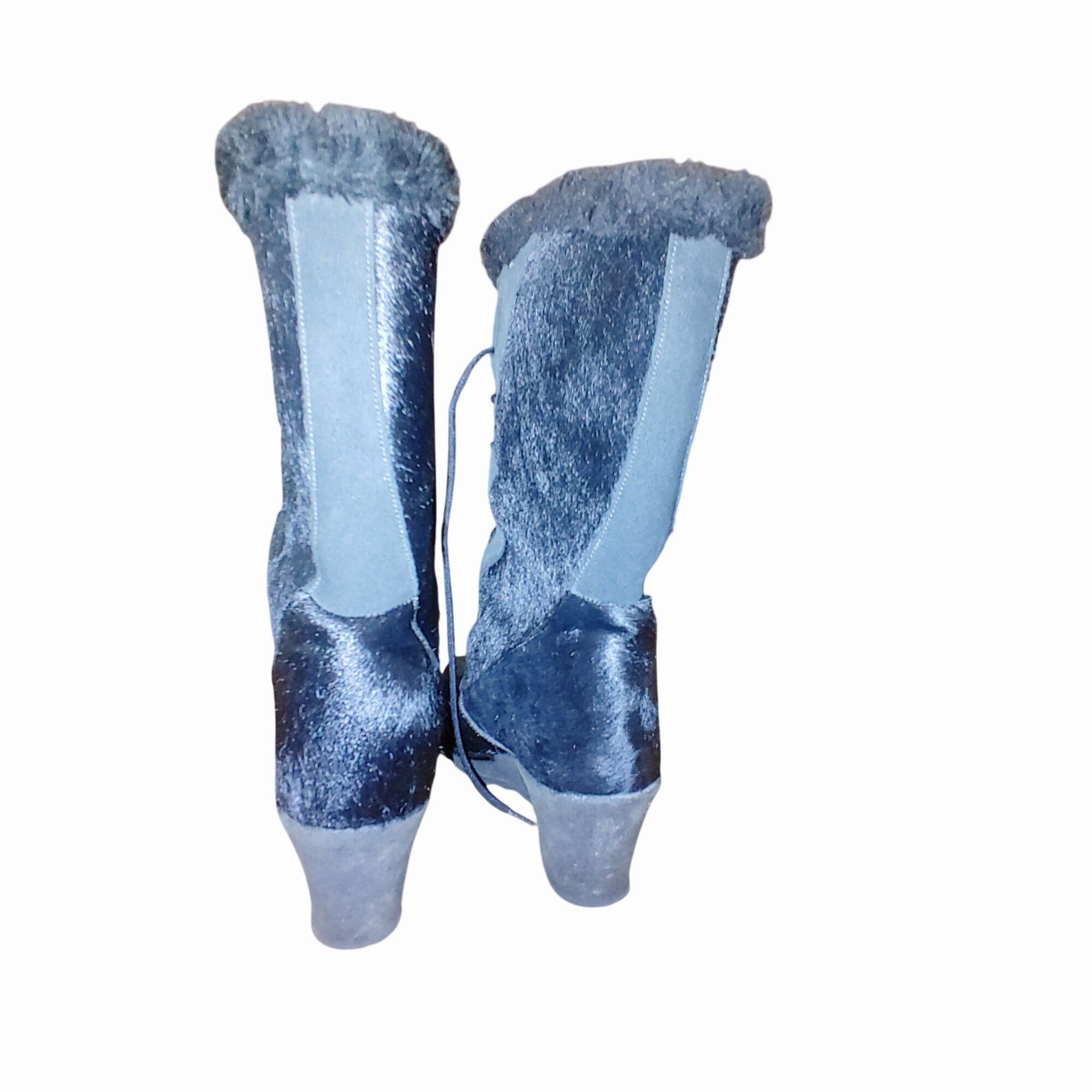 Other Oscar Sport Boots Black Ponyhair Fur Lace Up Après Ski Size Size ONE SIZE - 15 Thumbnail