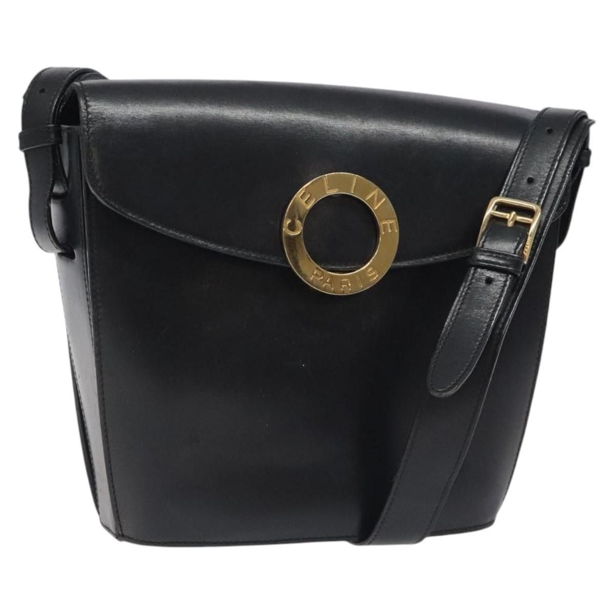 Celine Celine Vintage Circle Logo Crossbody Bag Leather Size ONE SIZE - 1 Thumbnail