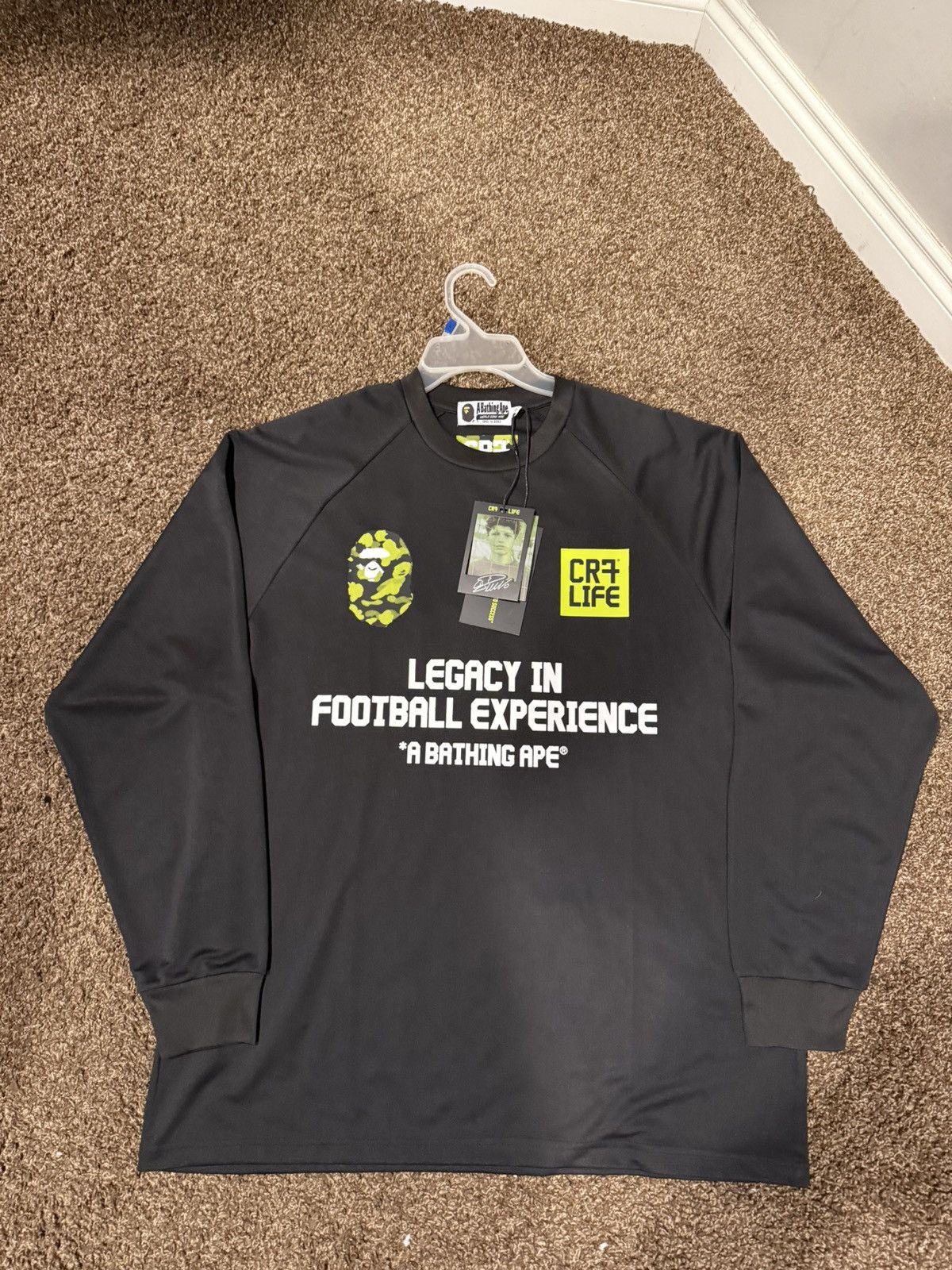 Bape Bape X CR7 Life Multi Logo Ronaldo Long Sleeve T Shirt Size US L / EU 52-54 / 3 - 1 Thumbnail