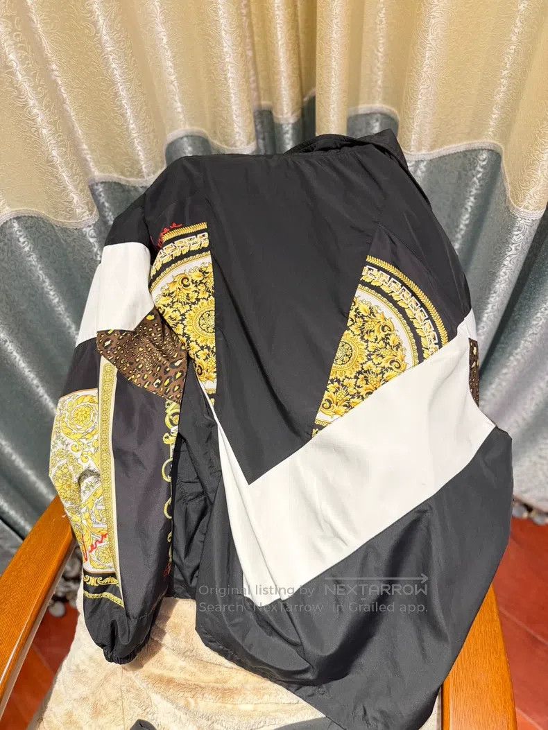 Versace Versace Color-blocked zippered coach jacket jacket Size US S / EU 44-46 / 1 - 2 Thumbnail