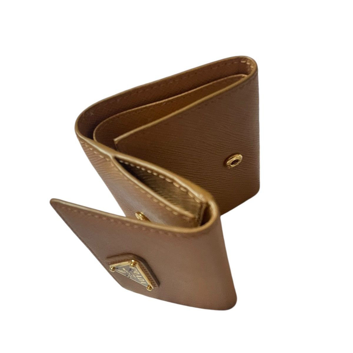 Prada Wallett Prada Saffiano leather brown Size ONE SIZE - 5 Thumbnail