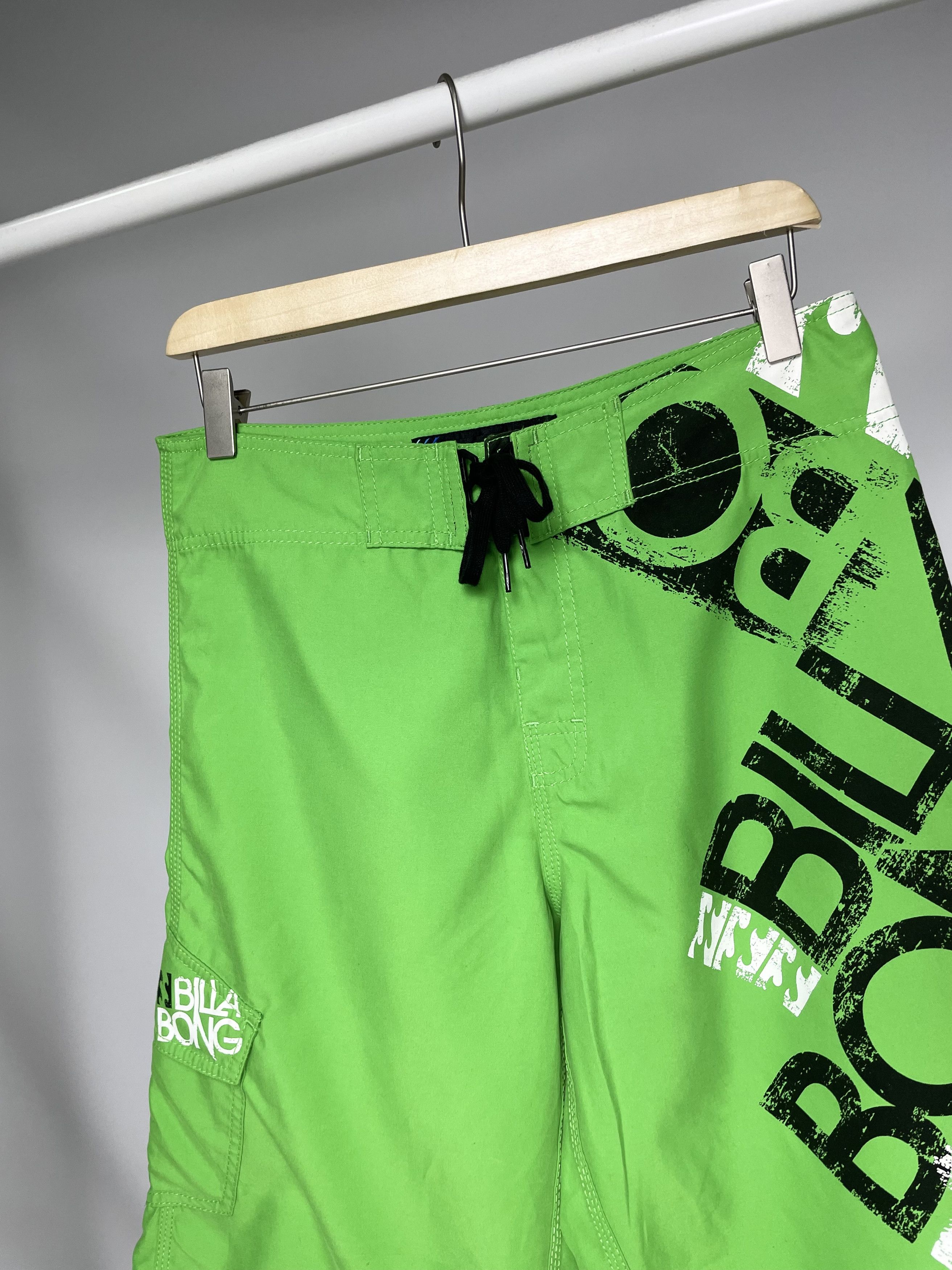 Billabong Billabong Vintage Green Full Printed Surfing Shorts Size US 30 / EU 46 - 5 Thumbnail