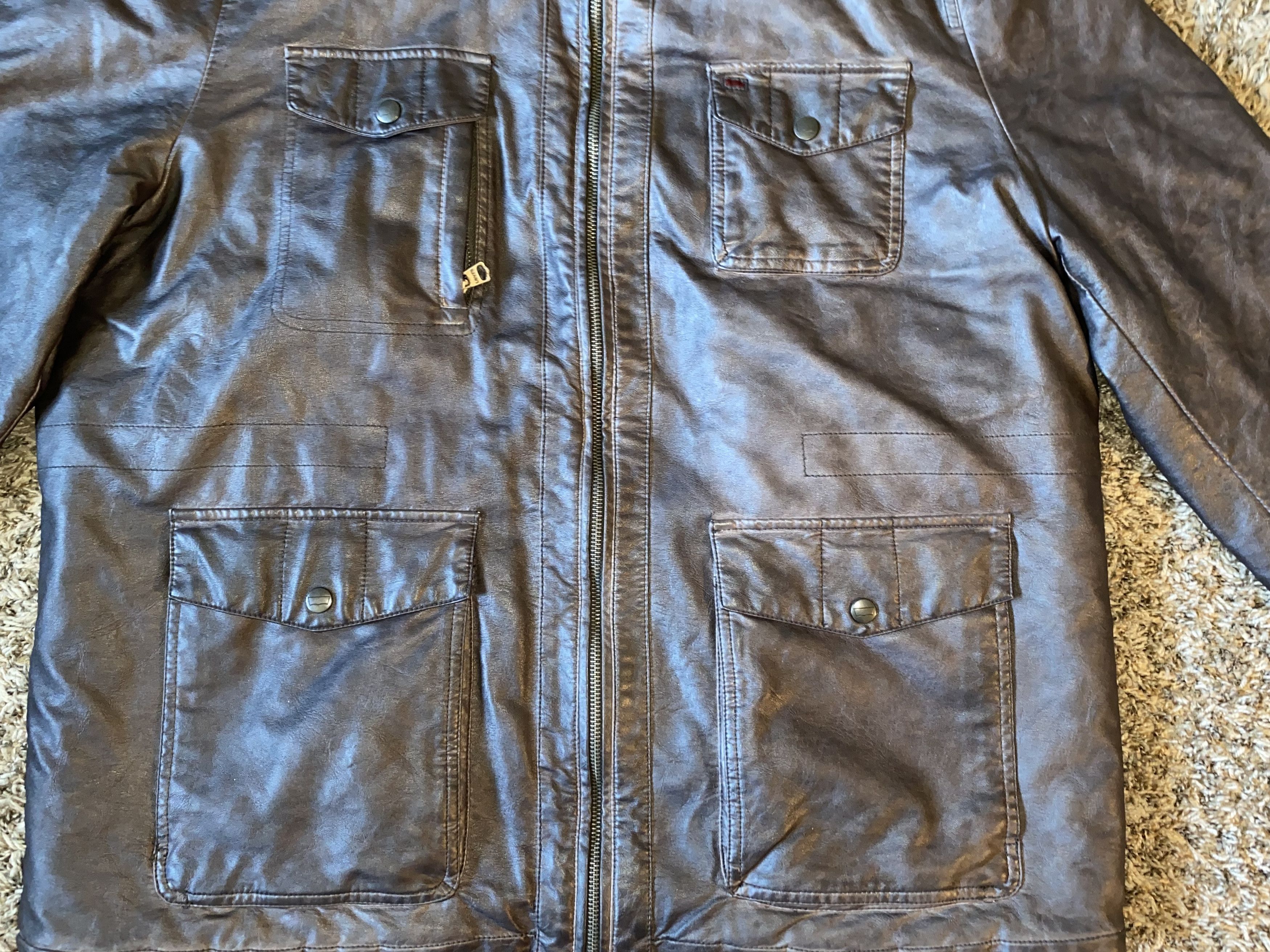Levi's Levis Leather Jacket Size US XL / EU 56 / 4 - 3 Thumbnail