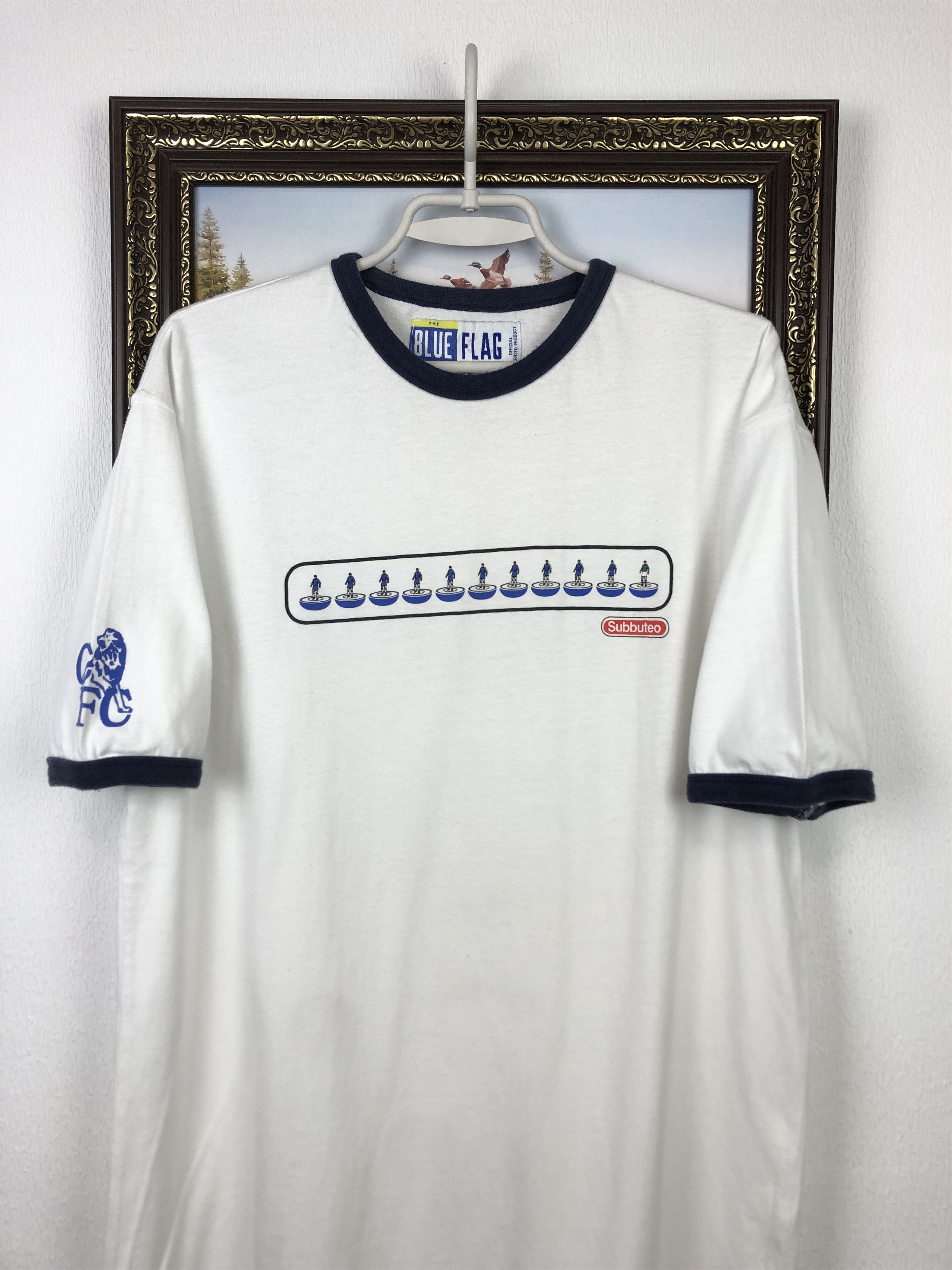 Vintage Vintage Blue Flag Chelsea Football Shirt Soccer Tee Hype Size US L / EU 52-54 / 3 - 2 Thumbnail