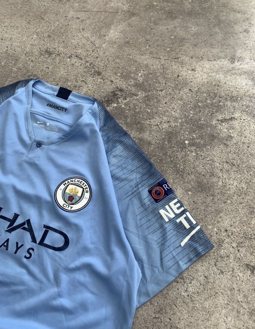 Nike × Vintage Vintage Nike Manchester City Kun Aguero 2018 Blockore Size US XL / EU 56 / 4 - 7 Thumbnail