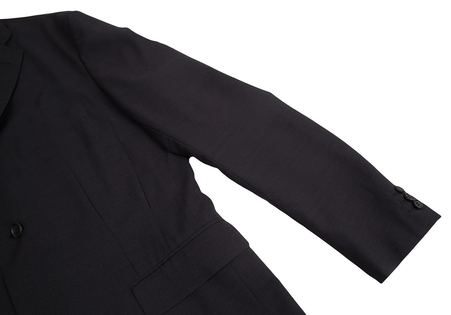 Issey Miyake Wool Waist Dart Design Jacket in Black Size 4 Size US XL / EU 56 / 4 - 6 Thumbnail