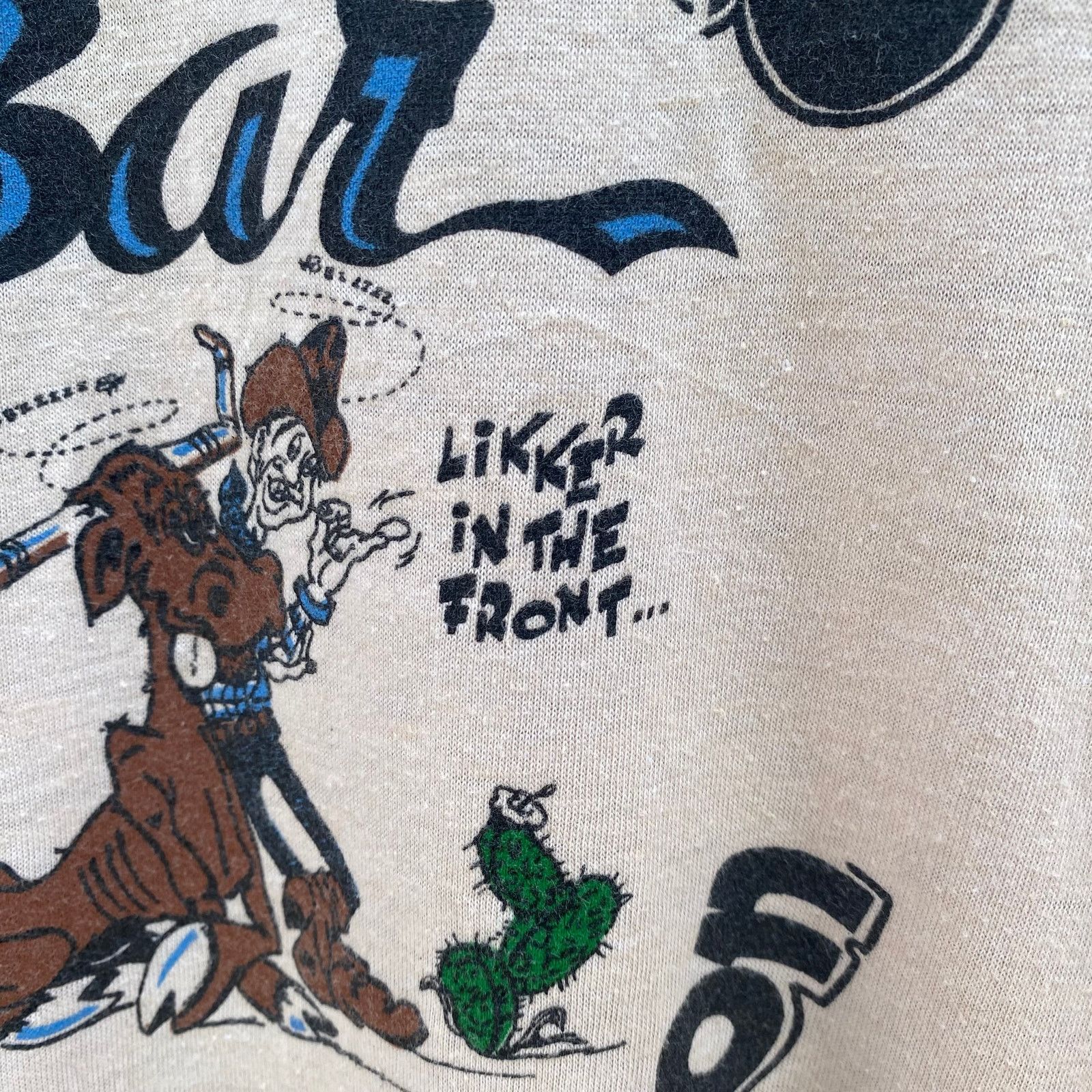 Hanes × Vintage Vintage Stockman's Bar Raunchy Comedy Poker Western T Shirt Size US L / EU 52-54 / 3 - 5 Thumbnail