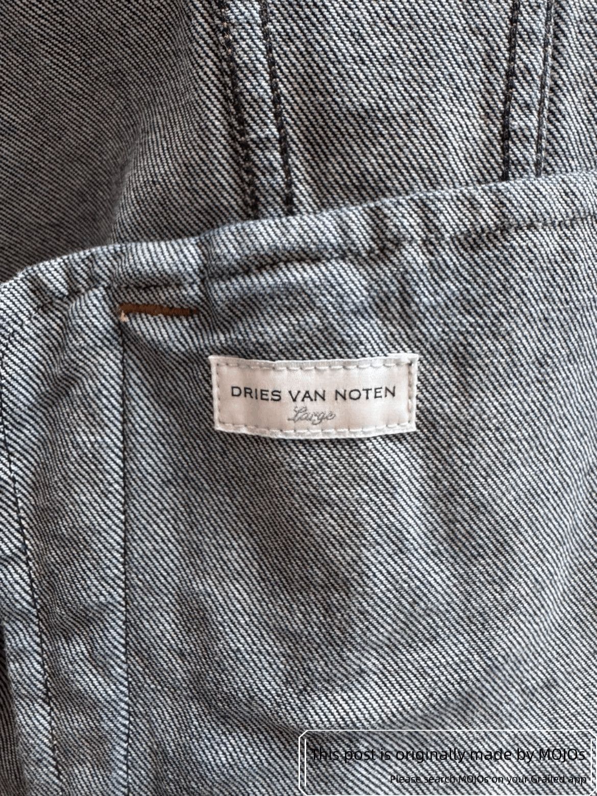 Dries Van Noten Dries Van Noten 18SS Runway Stitches Denim Jacket Size US L / EU 52-54 / 3 - 4 Thumbnail