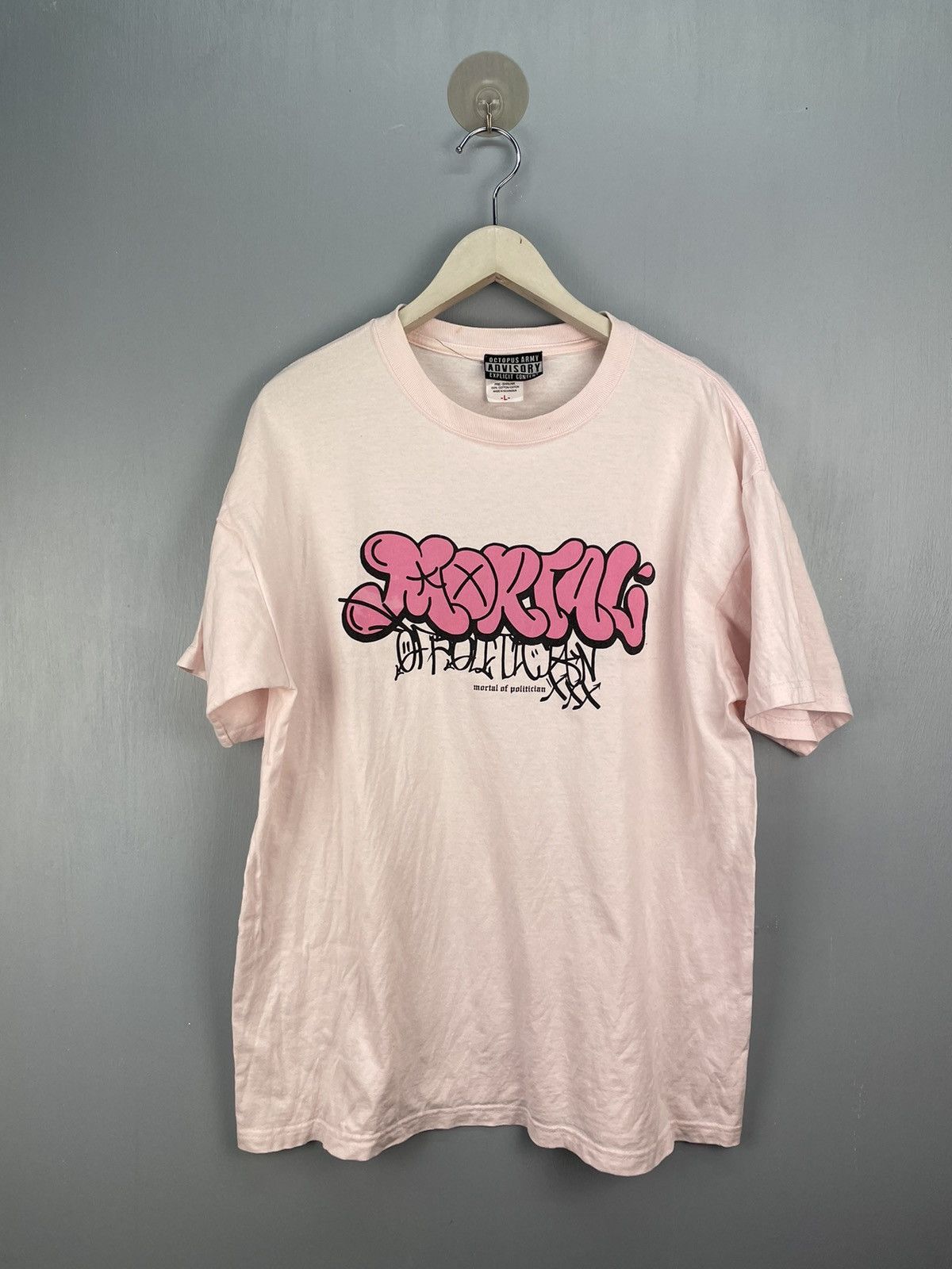 Octopus × Rap Tees × Vintage Vintage Mortal of Politician graffiti art t shirt Size US L / EU 52-54 / 3 - 1 Thumbnail