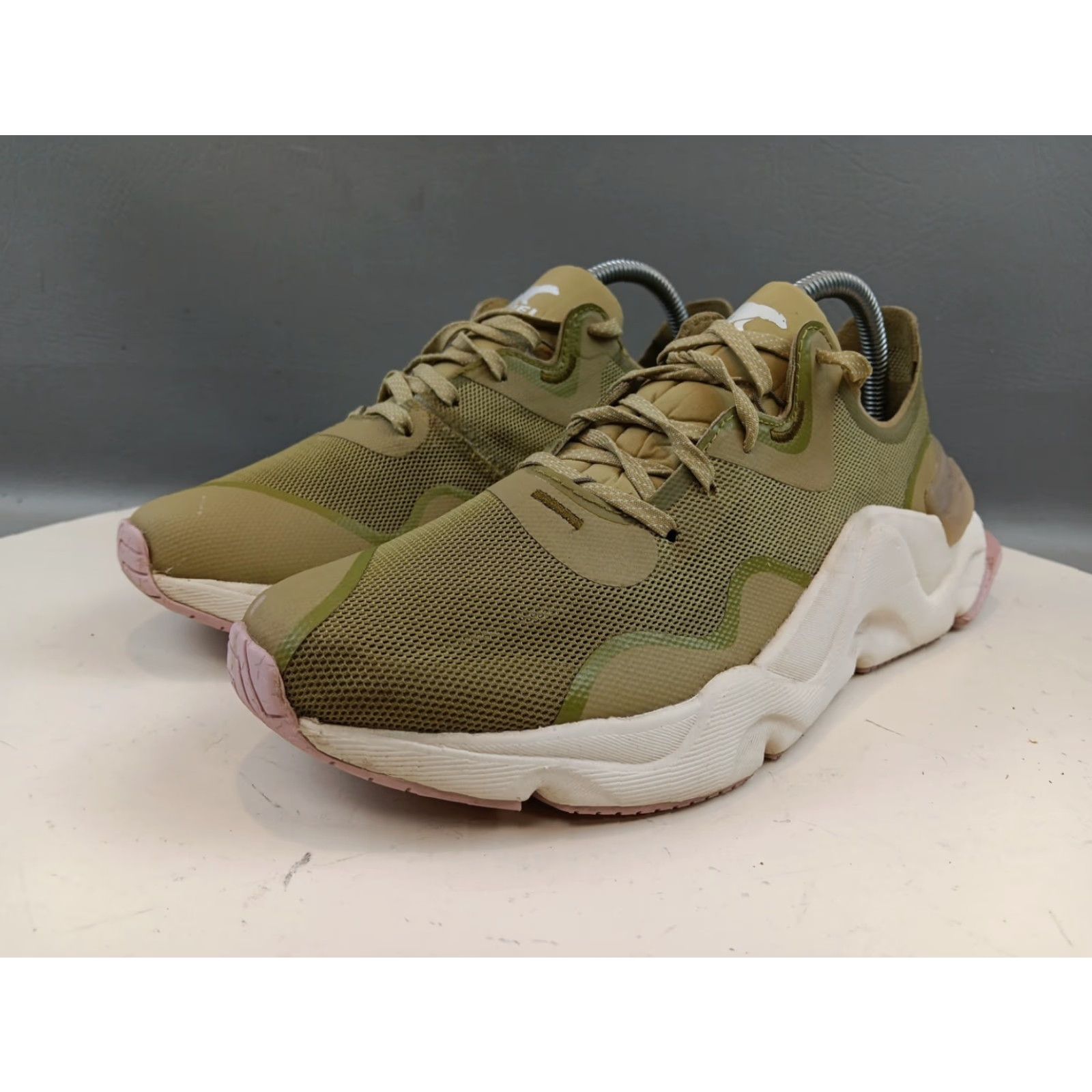 SOREL Sorel Womens Kinetic LACE ECO SNEAKER Green Light US 9.5 NL4699-358 Size US 10 / IT 40 - 3 Thumbnail