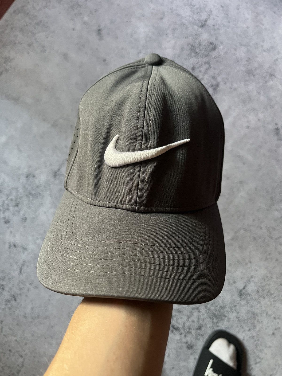 Nike × Vintage Vintage Nike Court Big Swoosh Cap Drill Hat Y2K USA TN ACG Size ONE SIZE - 1 Thumbnail