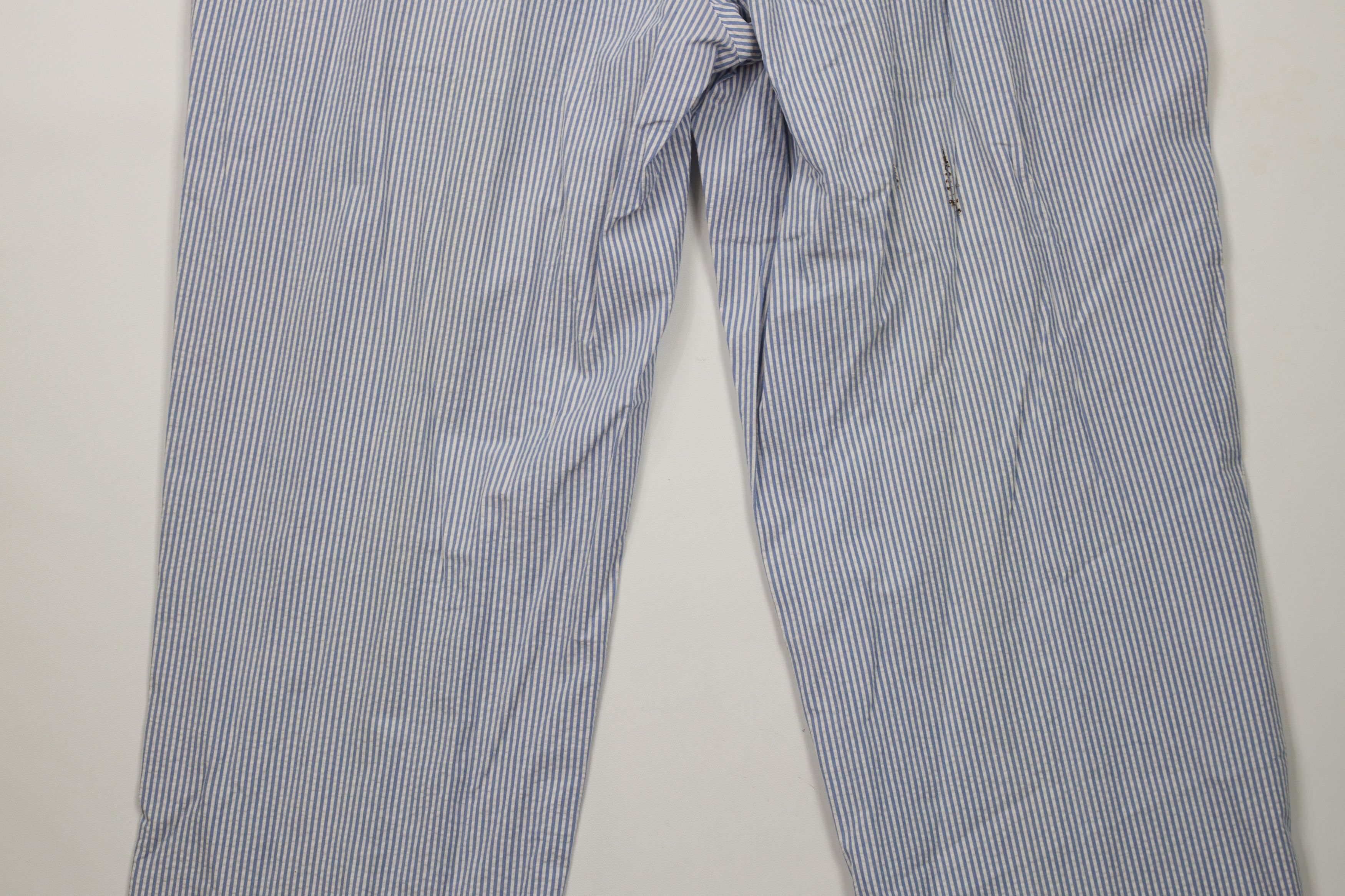 Ralph Lauren × Vintage Vintage 90s Ralph Lauren Seersucker Wide Leg Chino Pants Size US 36 / EU 52 - 13 Thumbnail