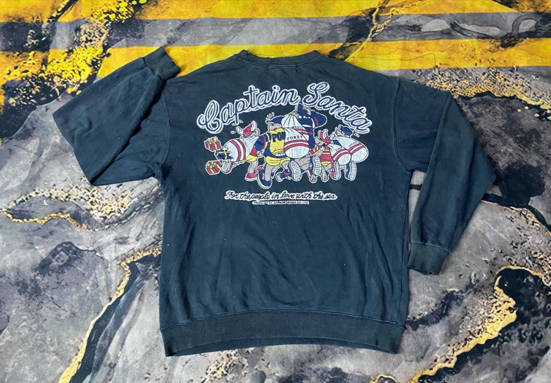 Captain Santors × Japanese Brand Vintage Sun Faded Captain Santa Sweatshirt Size US M / EU 48-50 / 2 - 2 Thumbnail