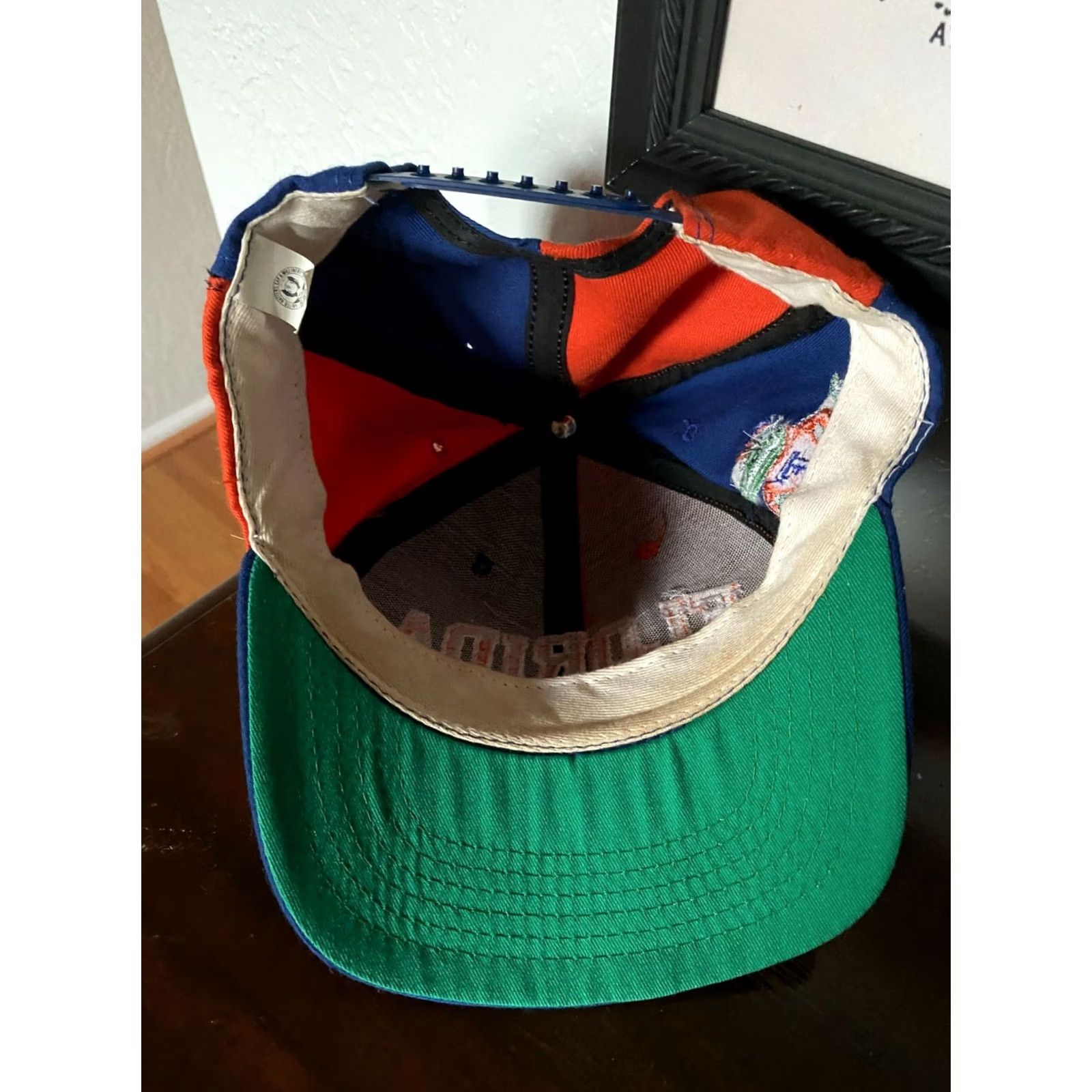 NCAA VTG Florida Gators Snapback Cap Pinwheel 90s Made USA Hat NCAA Adjustable Baseball Multicolor Size ONE SIZE - 5 Thumbnail