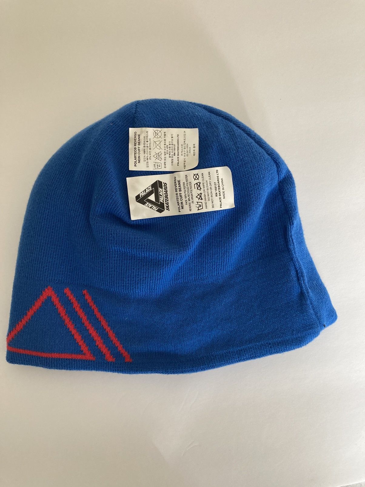 Palace Palace Polartec Reverso Nein Cuff Beanie Blue Size ONE SIZE - 3 Thumbnail