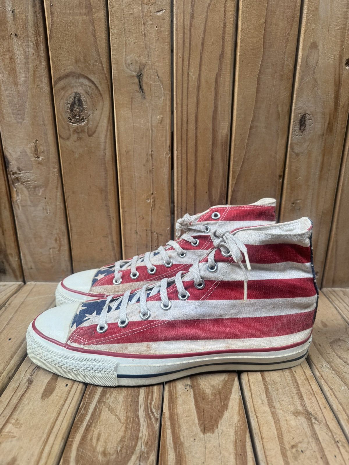 Converse Rare converse all star American flag Converse made in USA 10 Size US 10 / EU 43 - 13 Thumbnail
